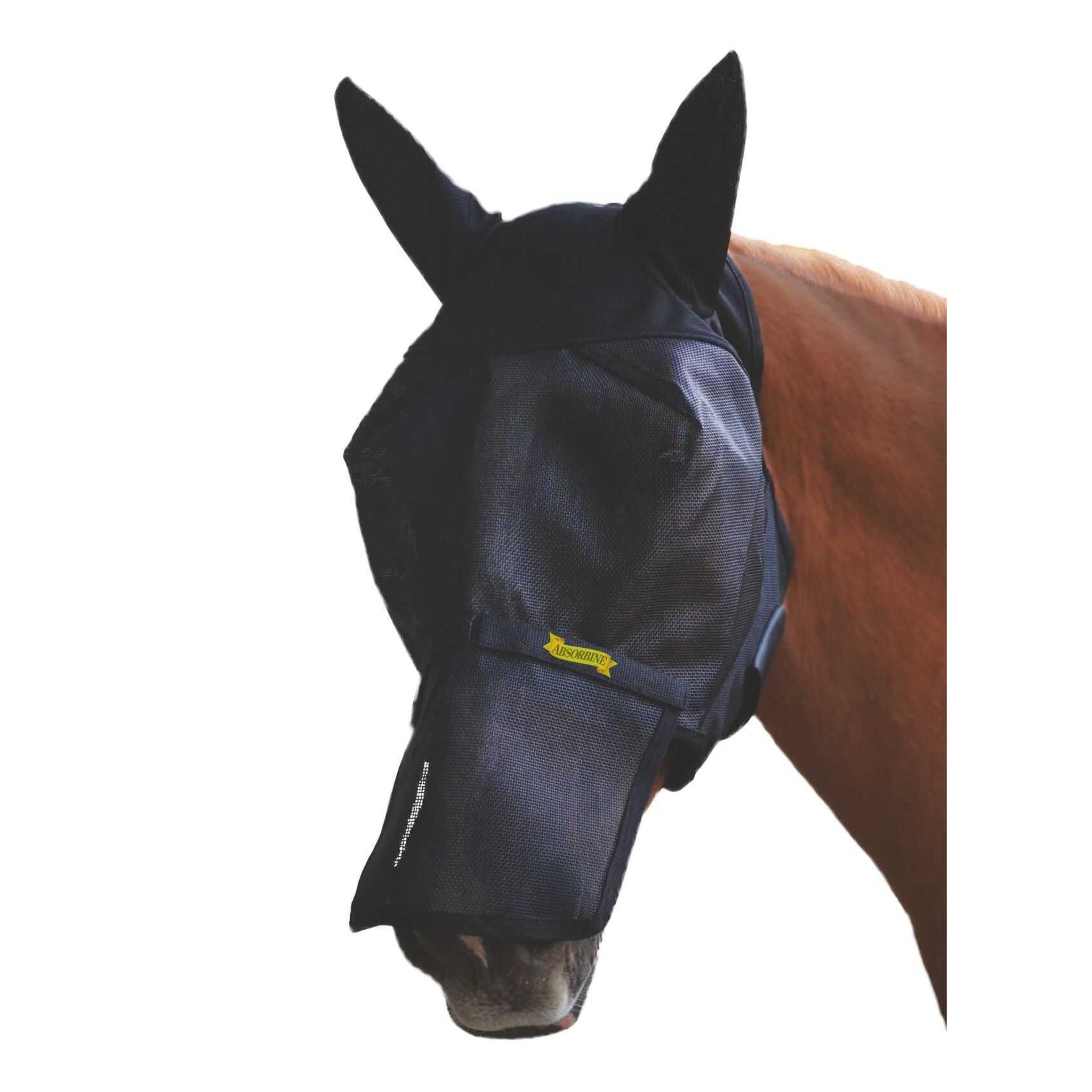 Absorbine Ultrashield Fly Mask with Detachable Ears and Nose Black - 383306006_packshot_3