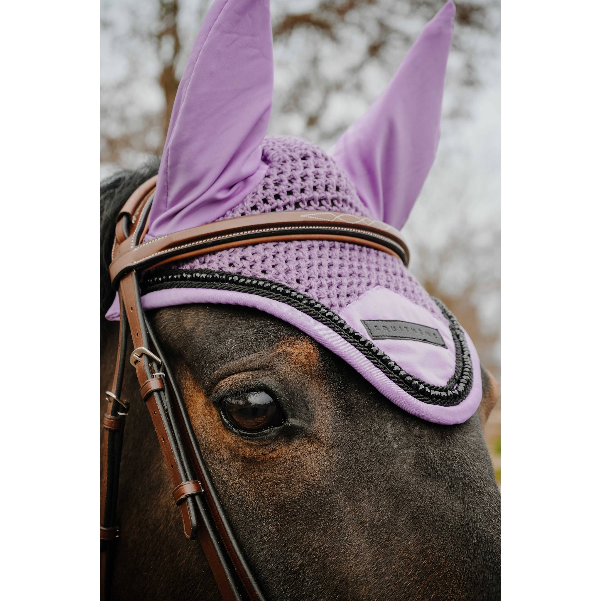 EQUITHÈME Pearl Fly Veil Lavander - 306888316_ambi_2