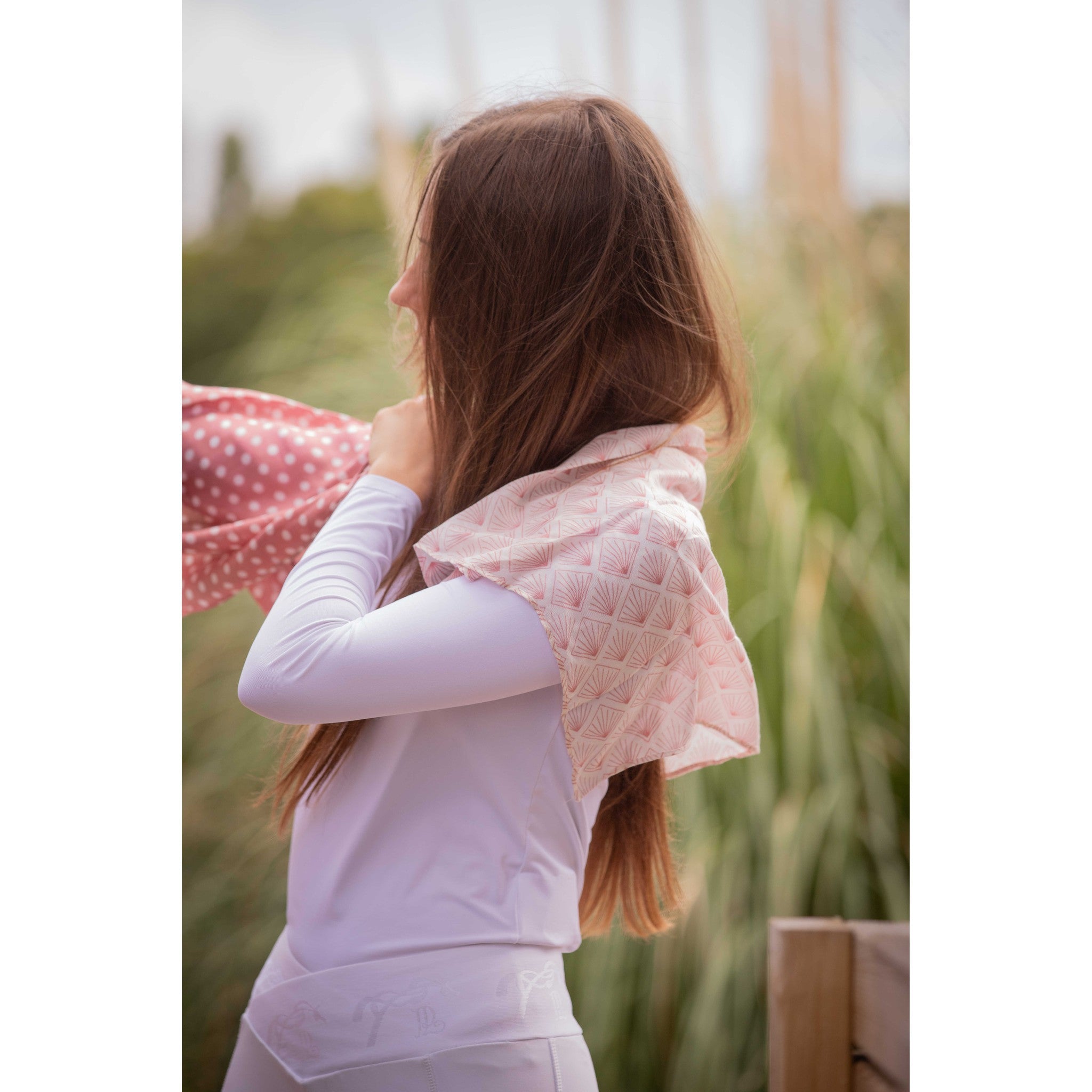 Pénélope Alix stole Pink / ecru 985853013