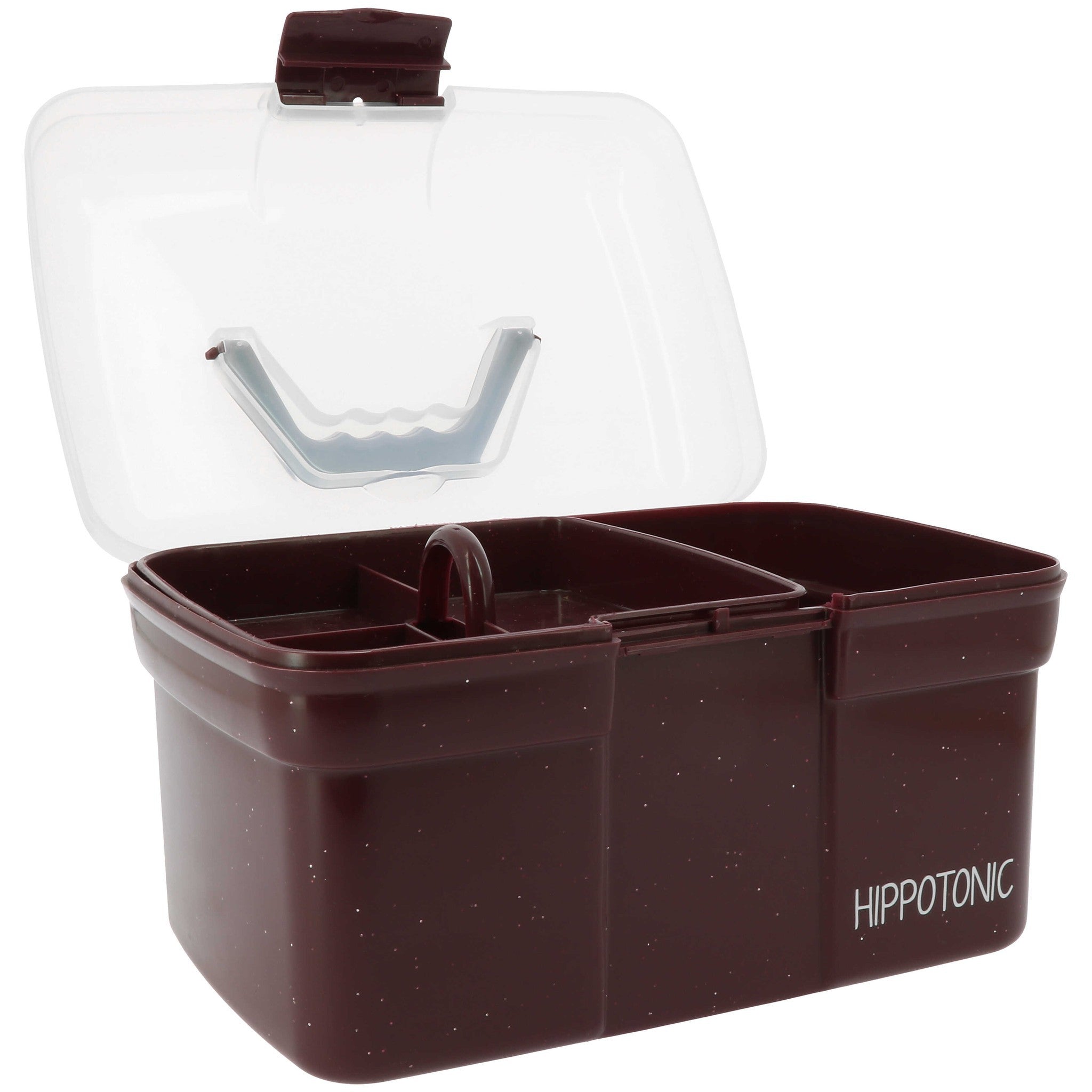 Hippo-Tonic Glitter Tack Grooming Box Burgundy 700044133