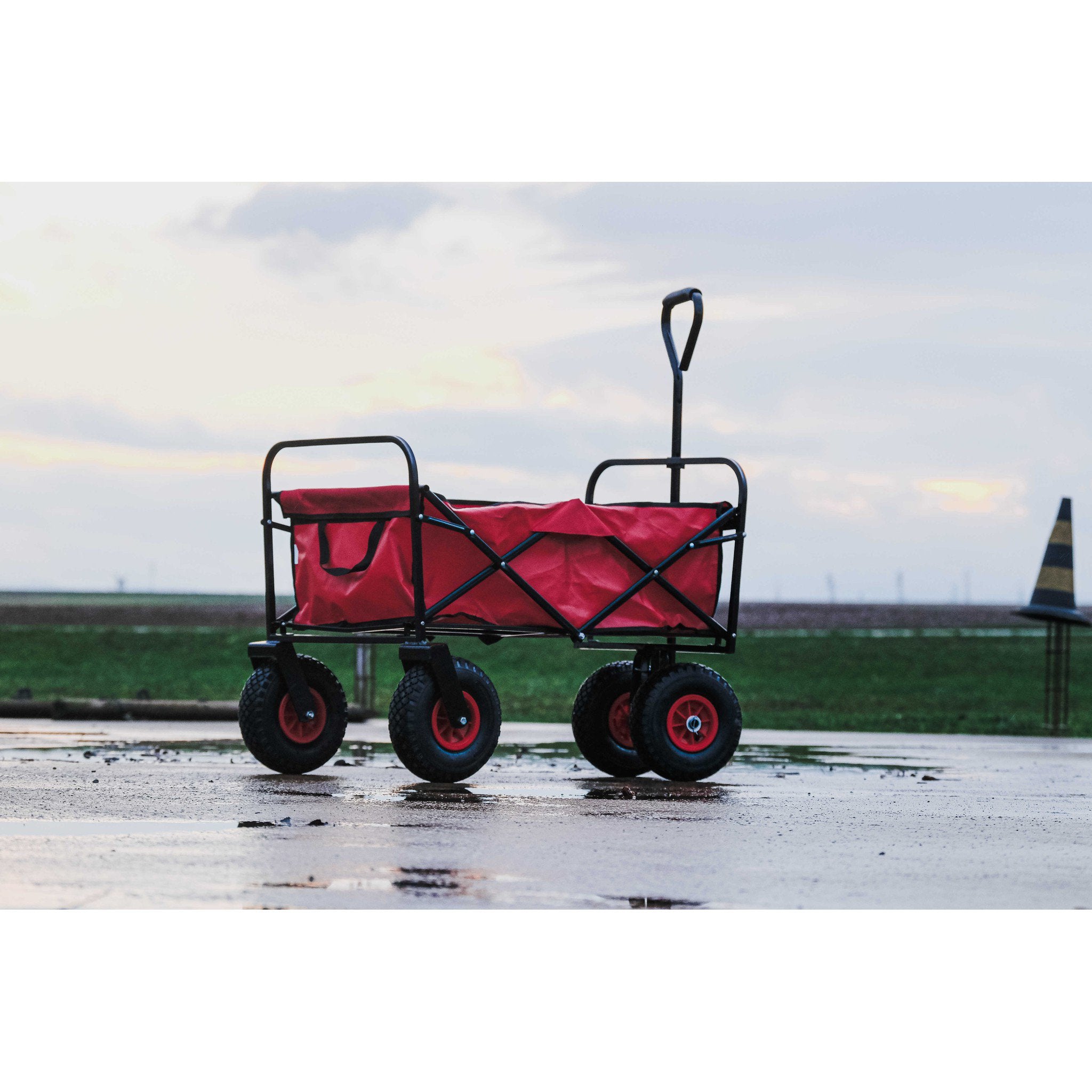 Hippo-Tonic 4-wheel Stable Cart Red 704245003