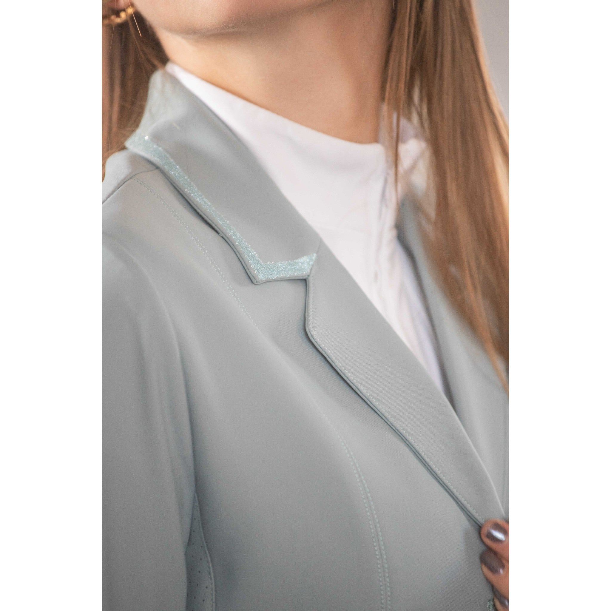 Penelope Calistrass Show Jacket - Ladies Sage Green - 988816834_ambi_4