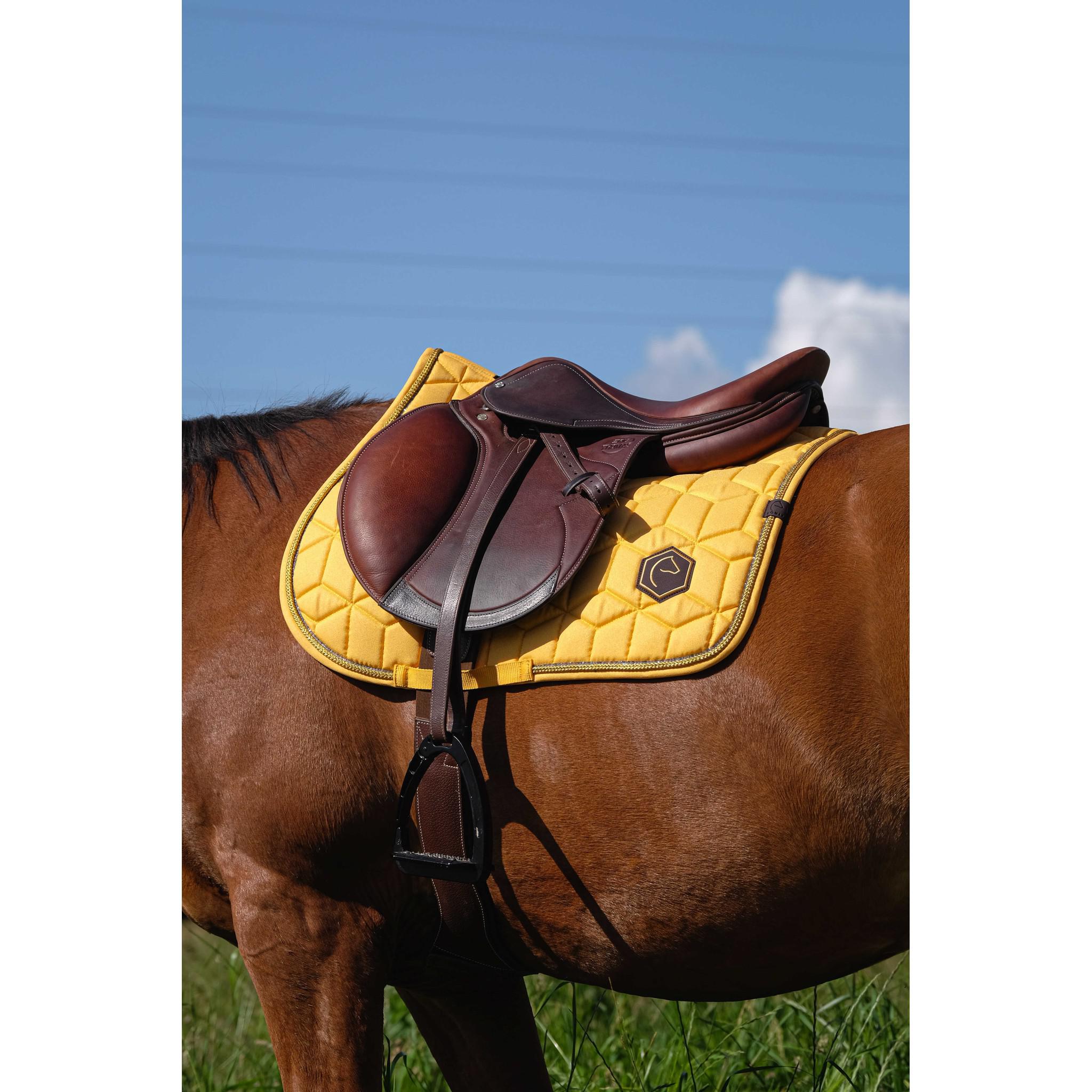 EQUITHÈME Hexalight saddle pad - All purpose Yellow 204004010