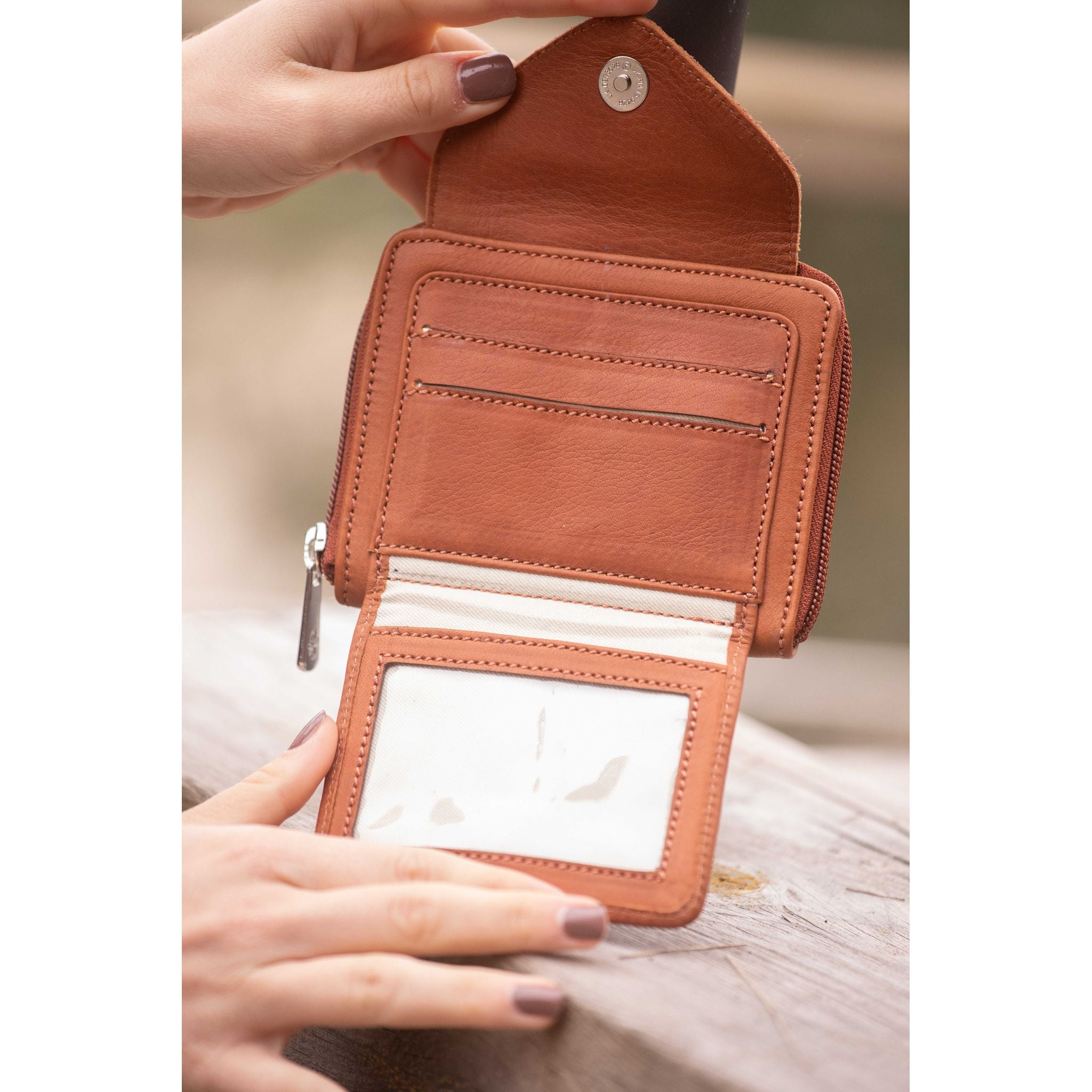 Penelope Clémence Leather Wallet Cognac - 936024014_zoom_4