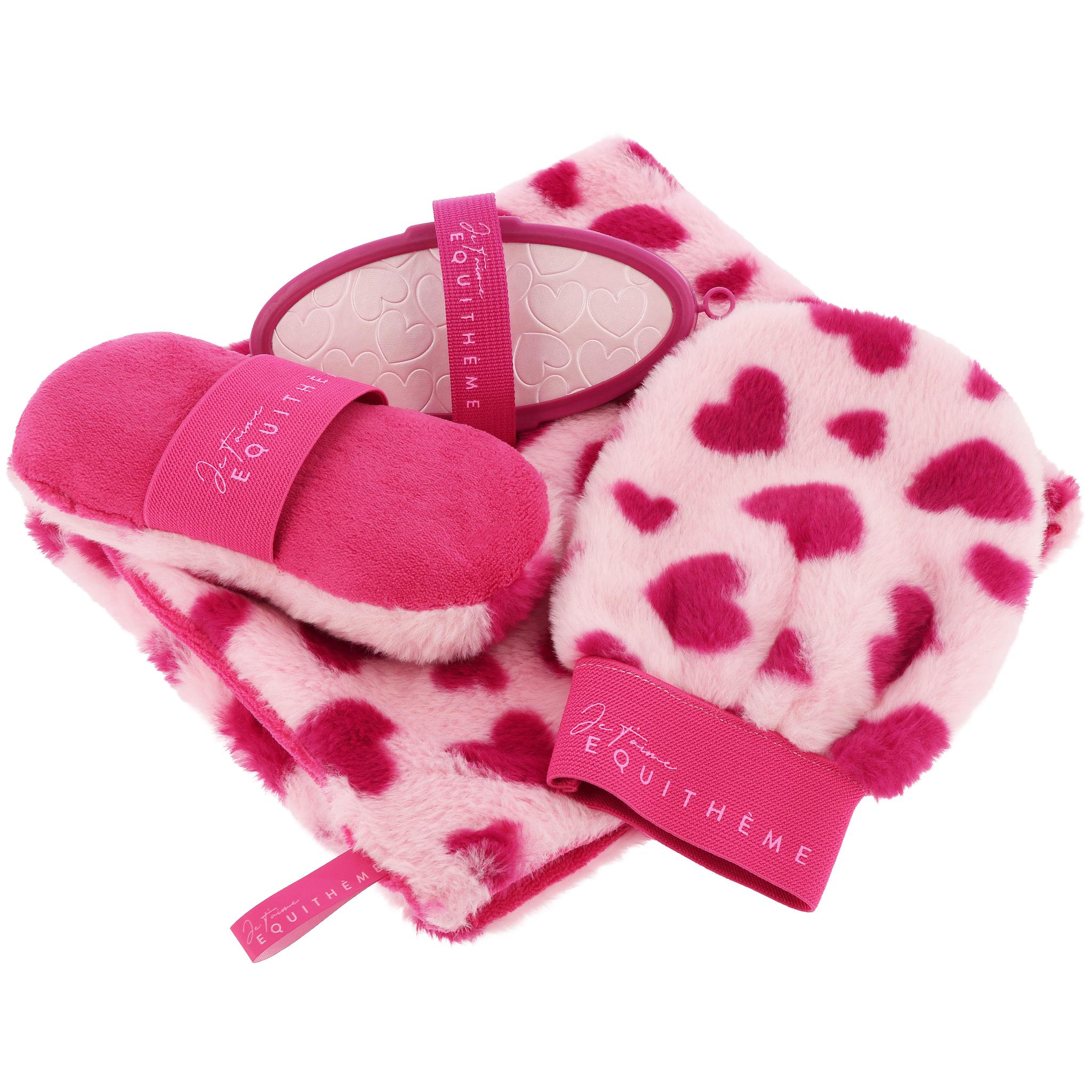 EQUITHÈME "I Love You" Two-Sided Sponge Pink/fuchsia - 700607013_compo_1