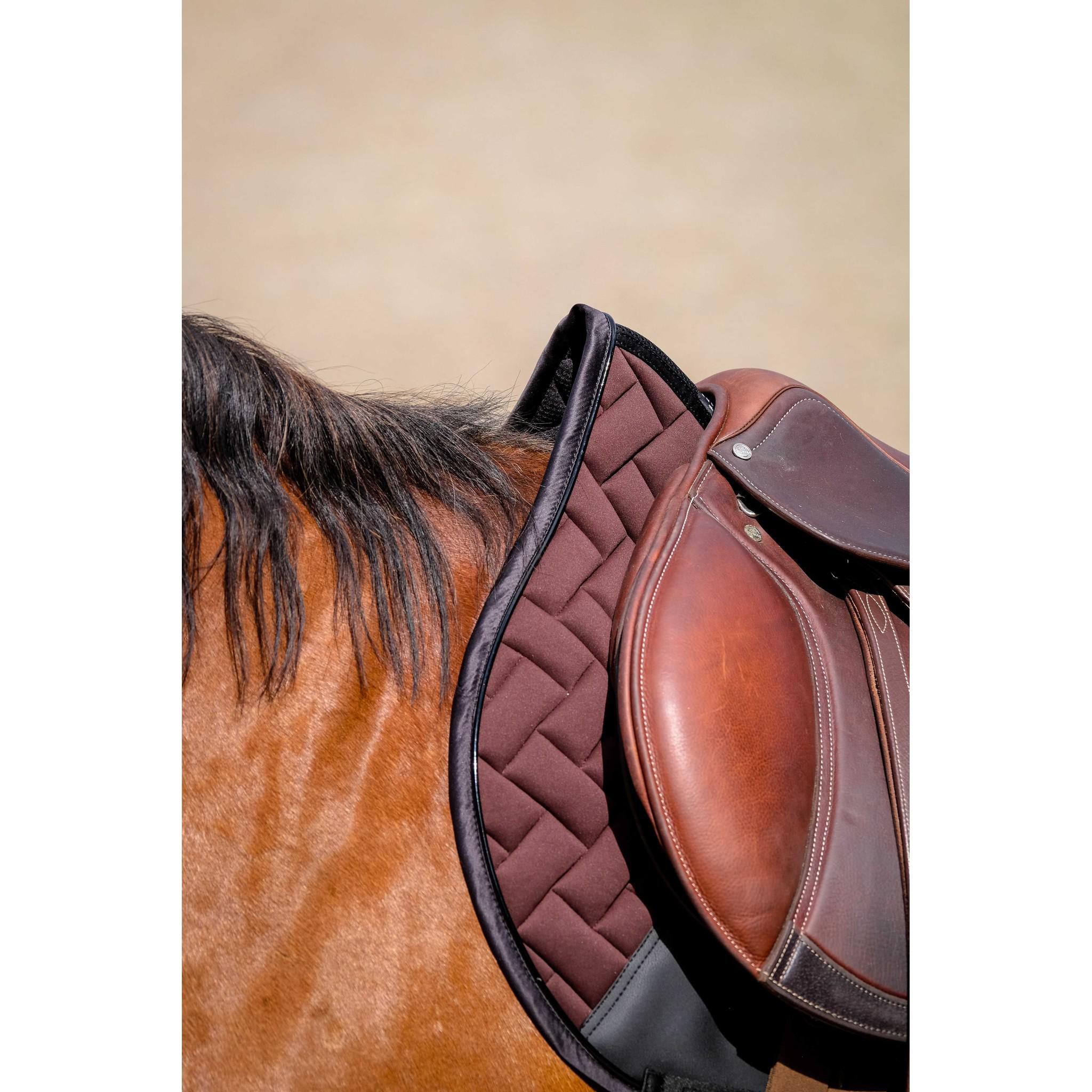 EQUITHÈME Impulsion Saddle Pad - All purpose chestnut brown 204006004