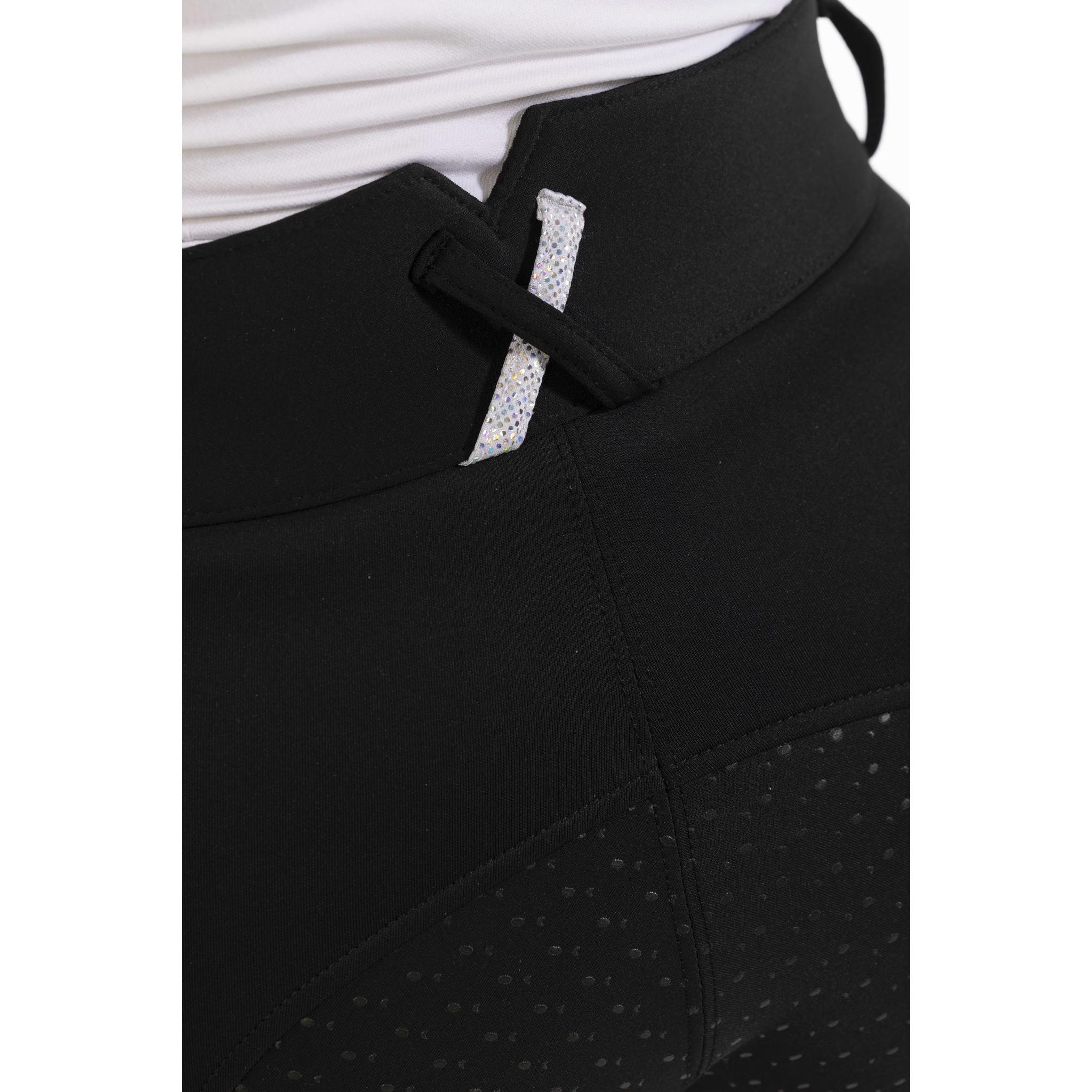 EQUITHÈME Claudine Breeches with silicone full seat - Ladies Black 979788236