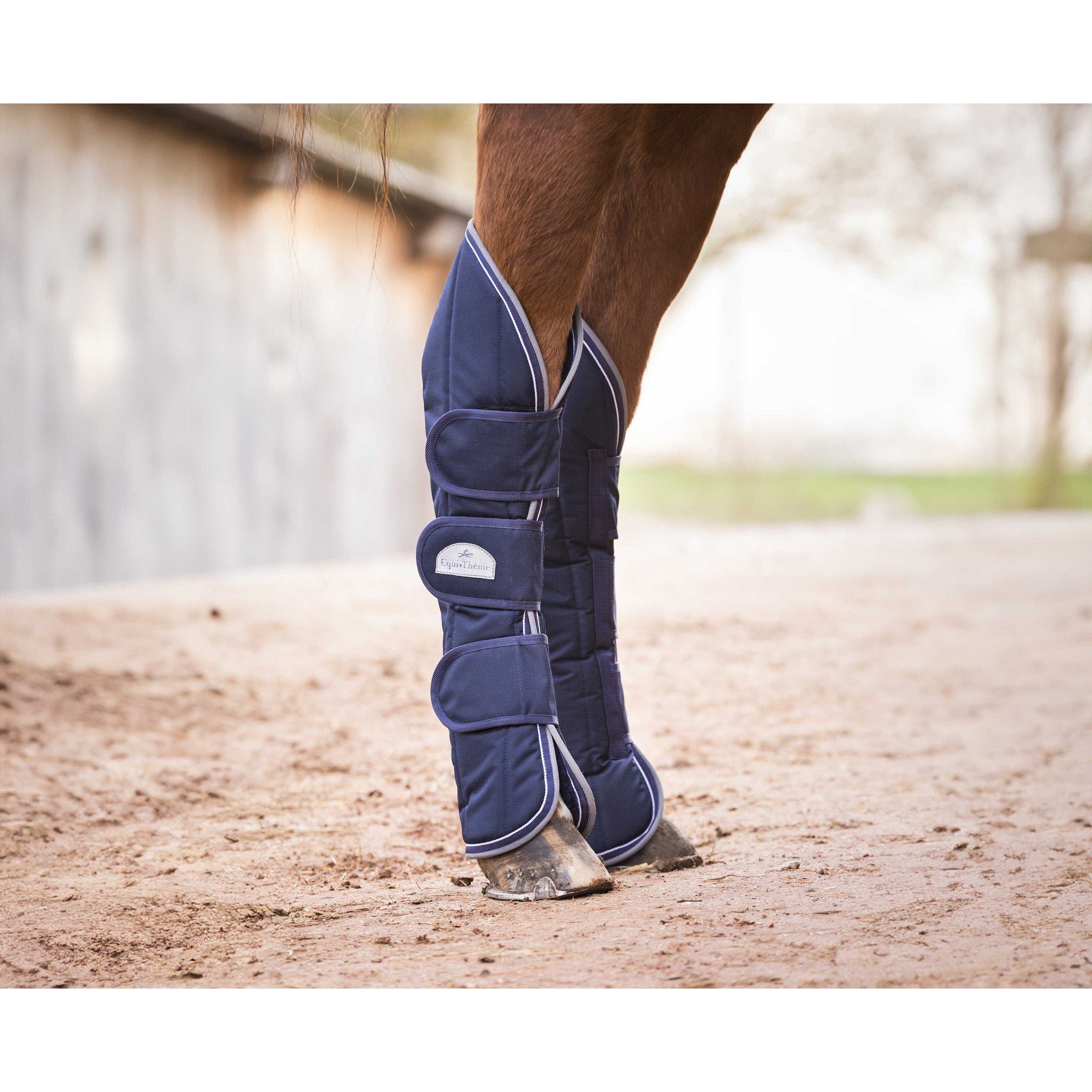 EQUITHÈME Tyrex 600D Shipping boots Navy blue/grey 402080003