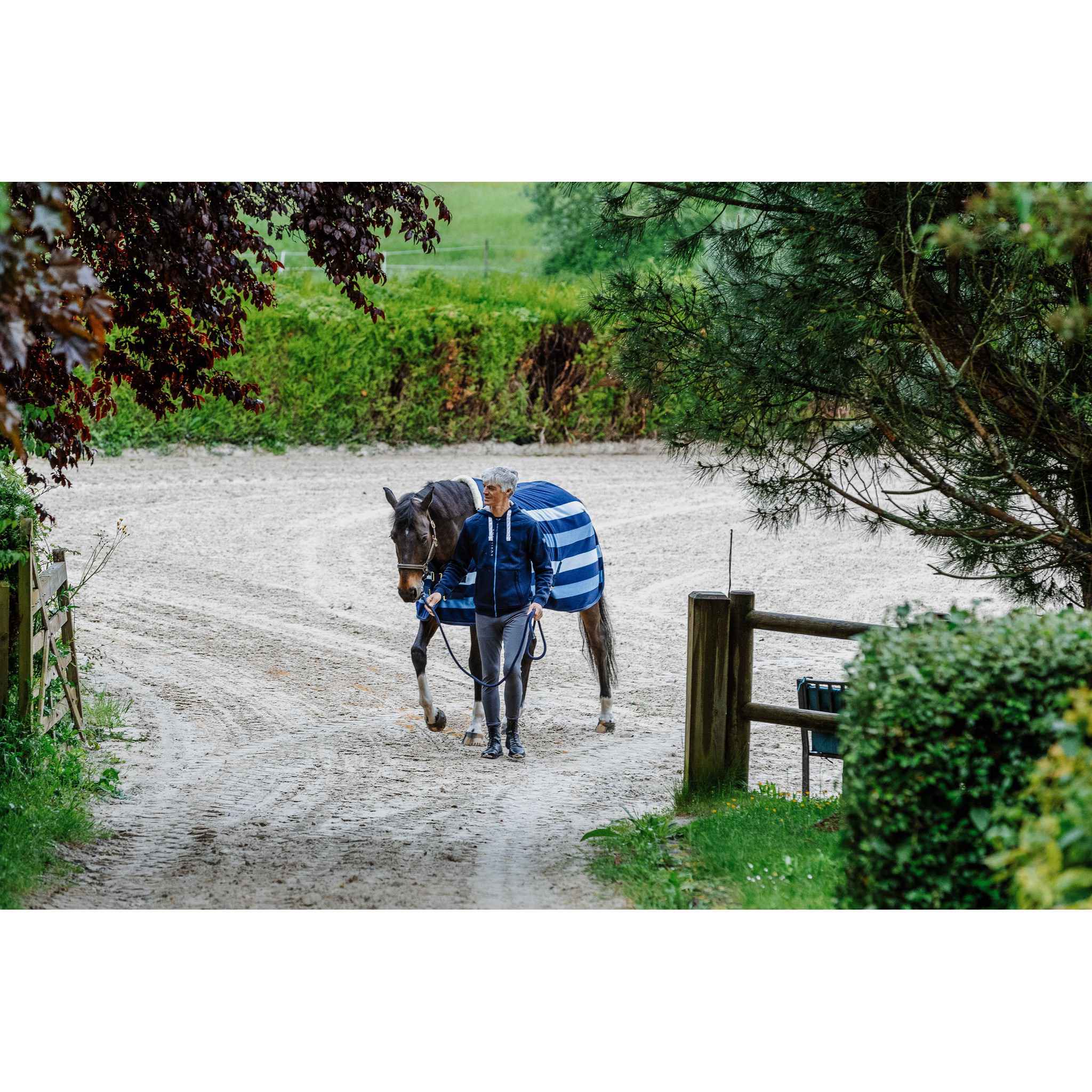 EQUITHÈME Confortech Polar fleece Sheet - Standard Navy blue 400745063