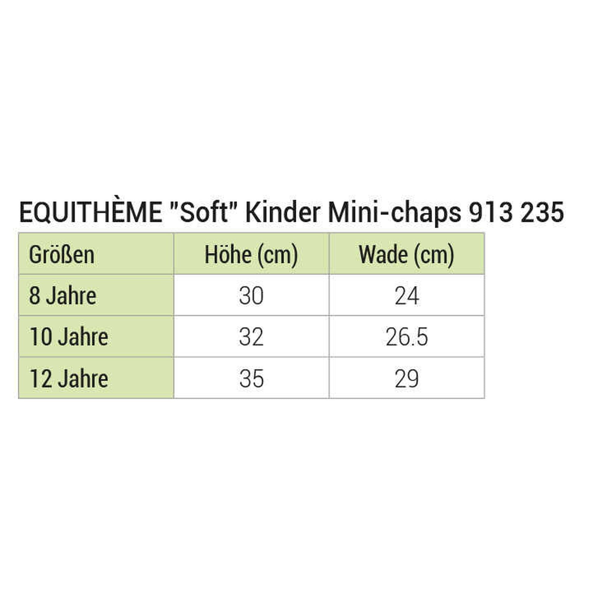 EQUITHÈME Soft half chaps Black 913235210