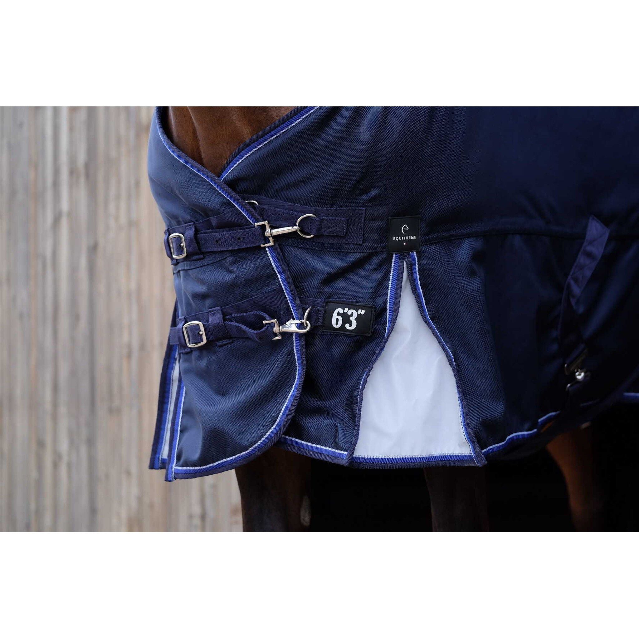 EQUITHÈME Tyrex 1680D Turnout rug - Detach a Neck Navy blue 400767063
