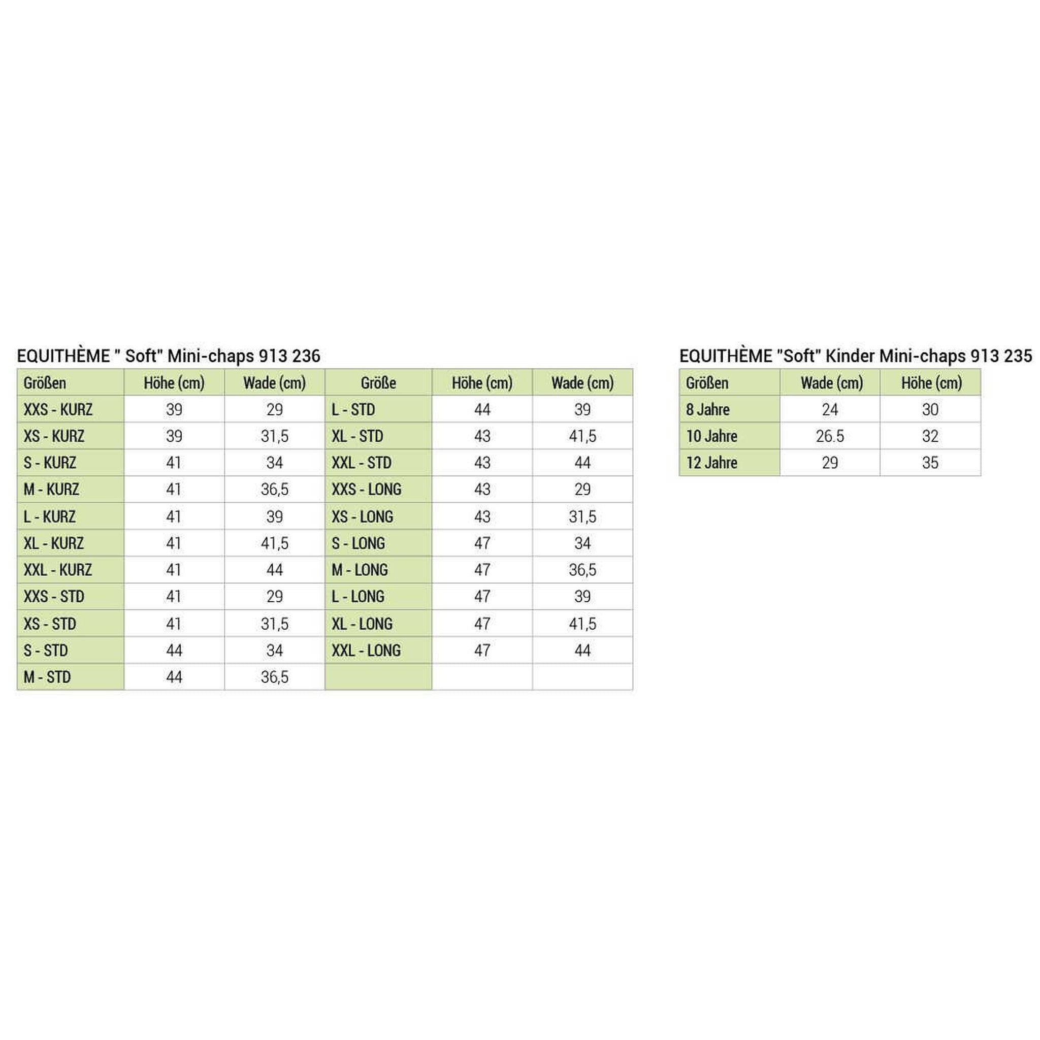 EQUITHÈME Soft half chaps Black 913236221