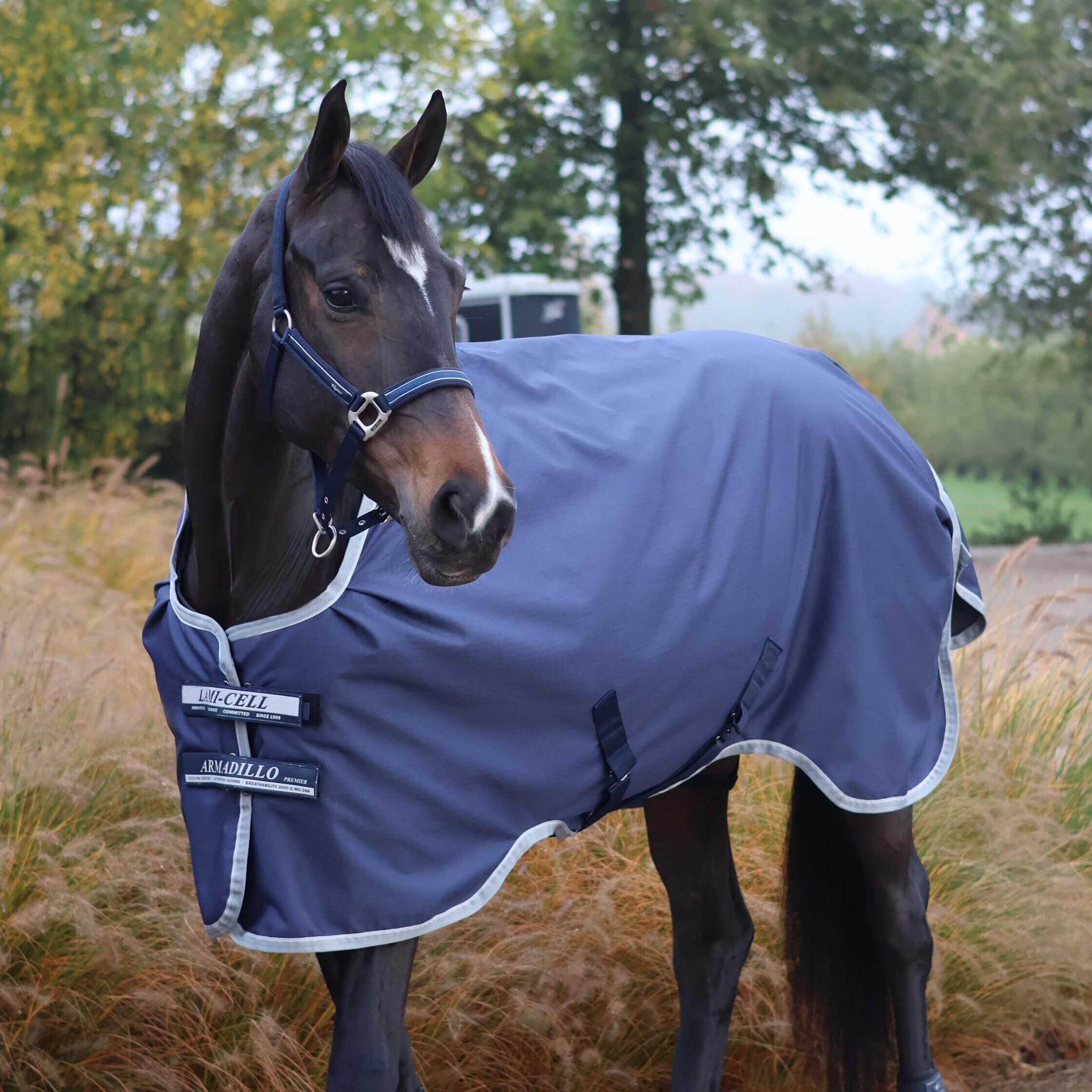 Lami-Cell Armadillo 1200D Turnout Sheet Navy blue/grey 400867063