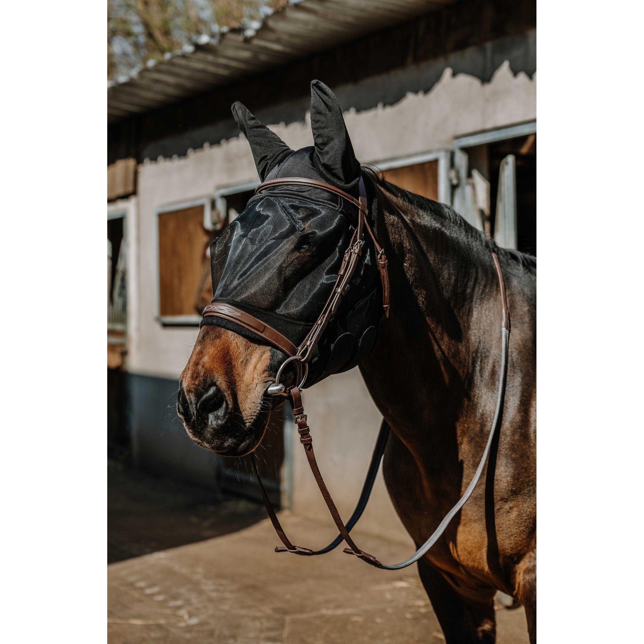 EQUITHÈME Soft UV Protection Fly Mask Black 306030203