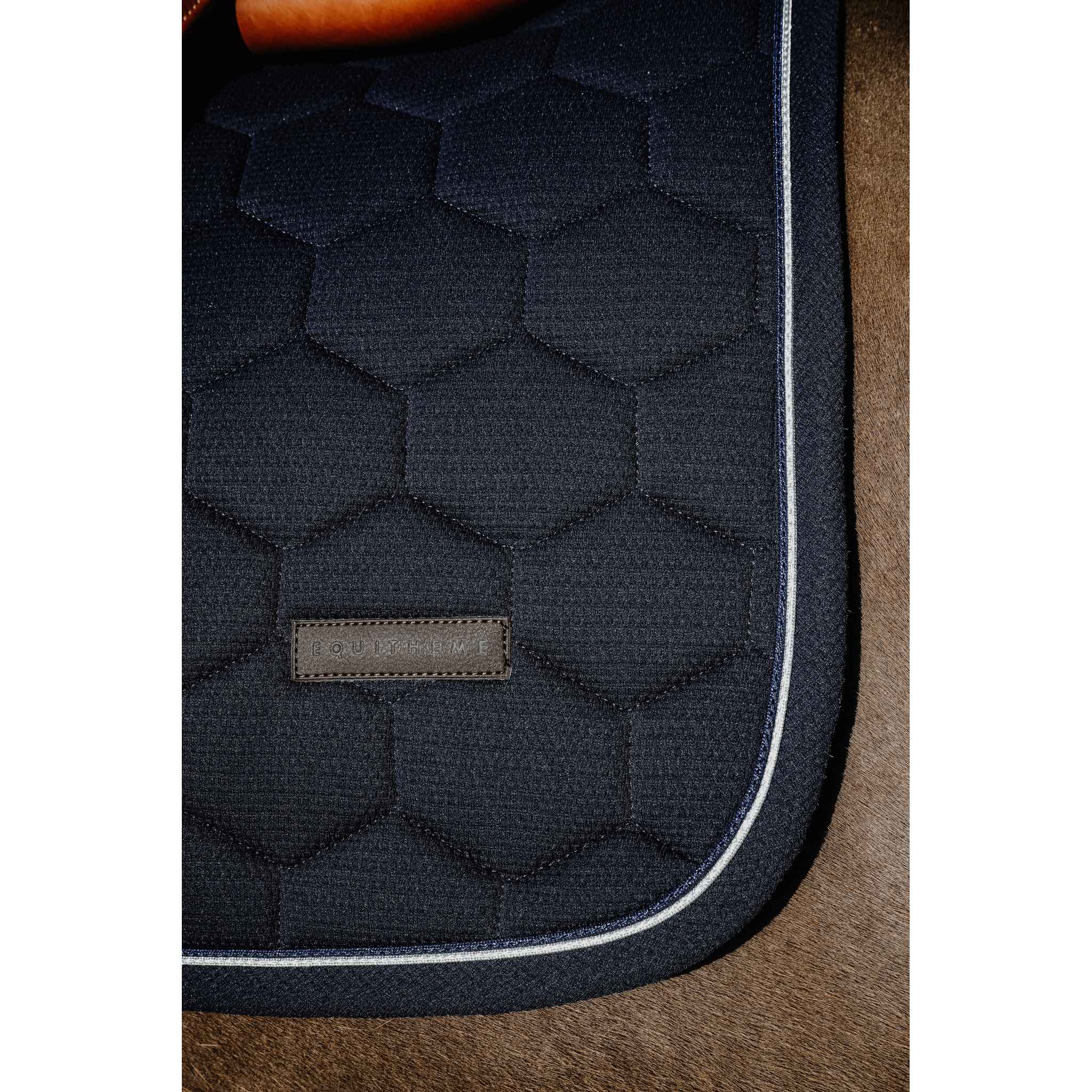 EQUITHÈME All-Purpose Saddle Pad - Honey Navy blue - 204028007_ambi_3