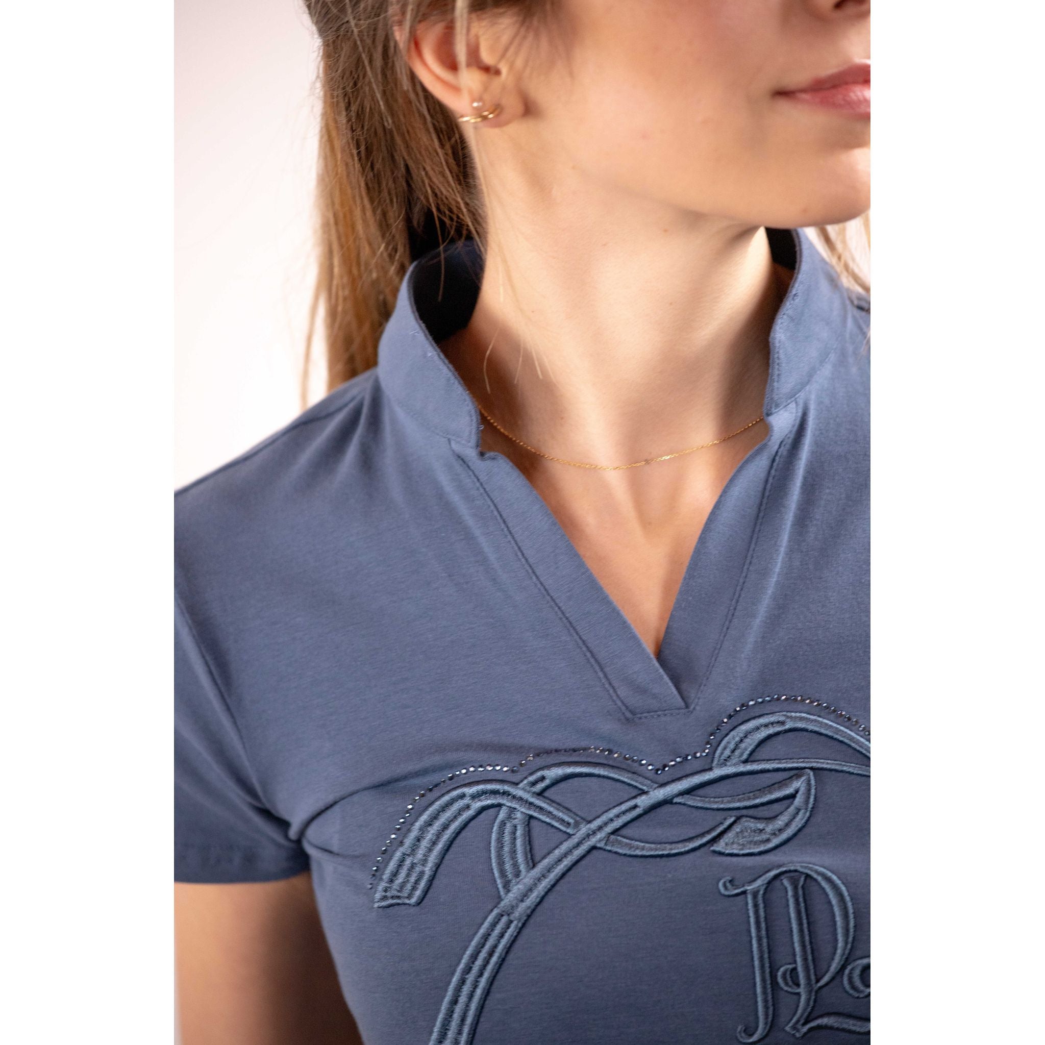 Penelope Iliana Polo - Women's Steel blue - 963413191_ambi_4