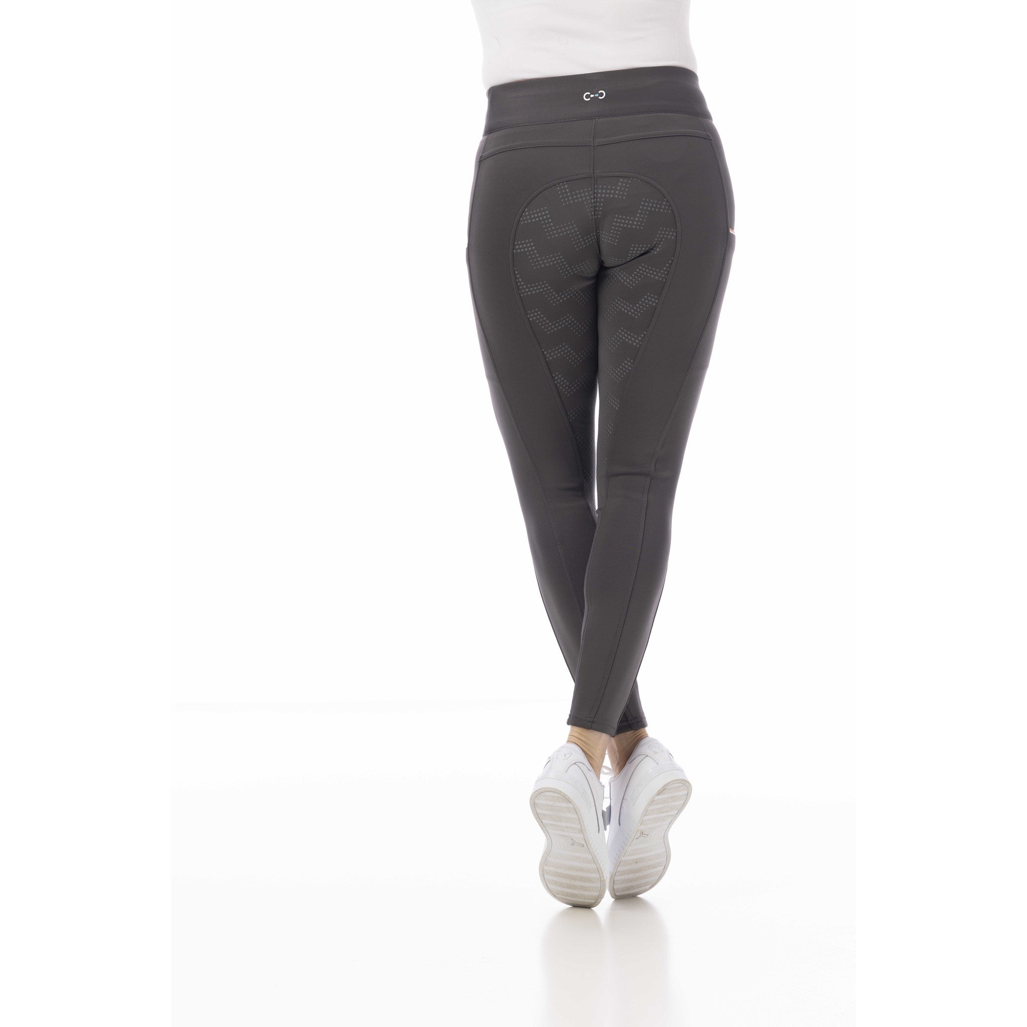 Riding World Agadir Silicone Seat Leggings - Children Grey 989500012