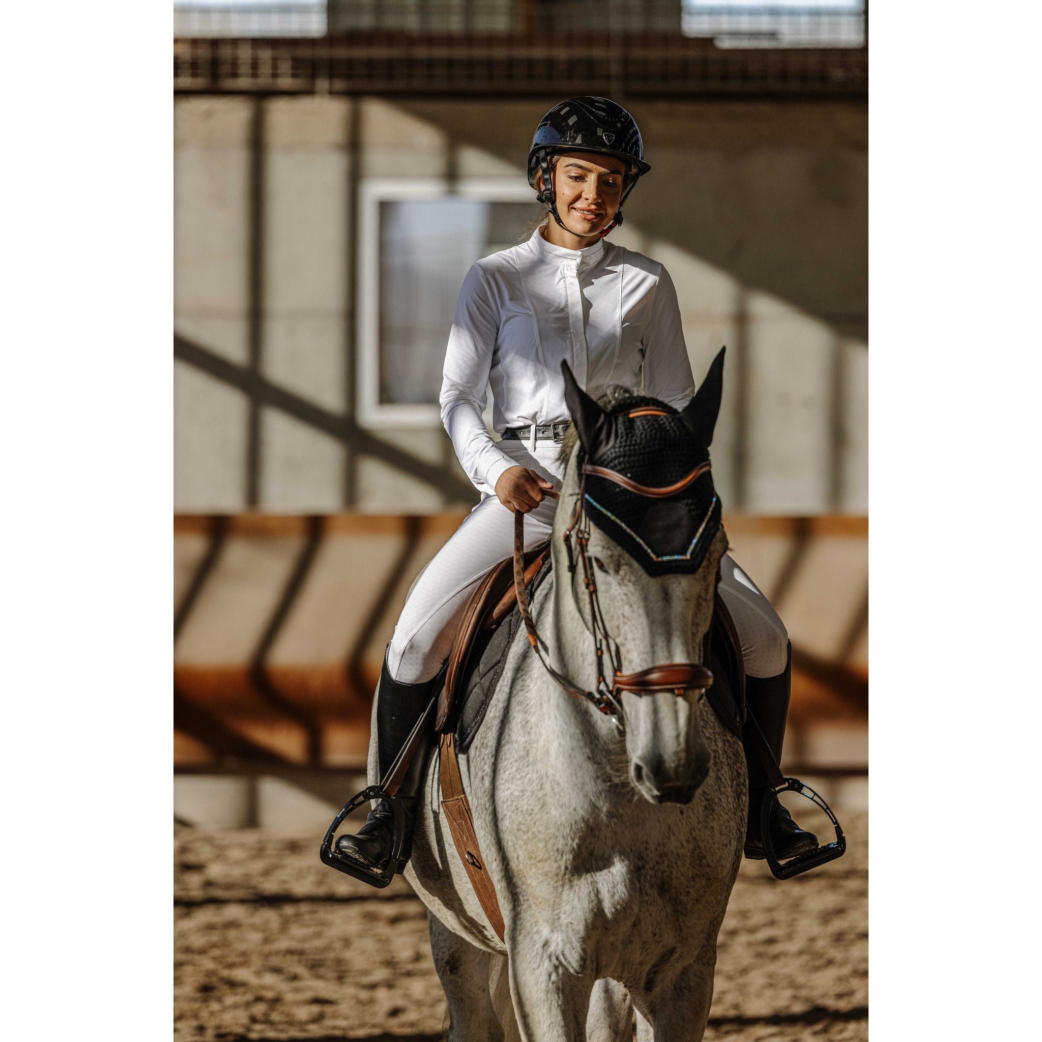 EQUITHÈME Julia Show Shirt - Ladies White 962099012