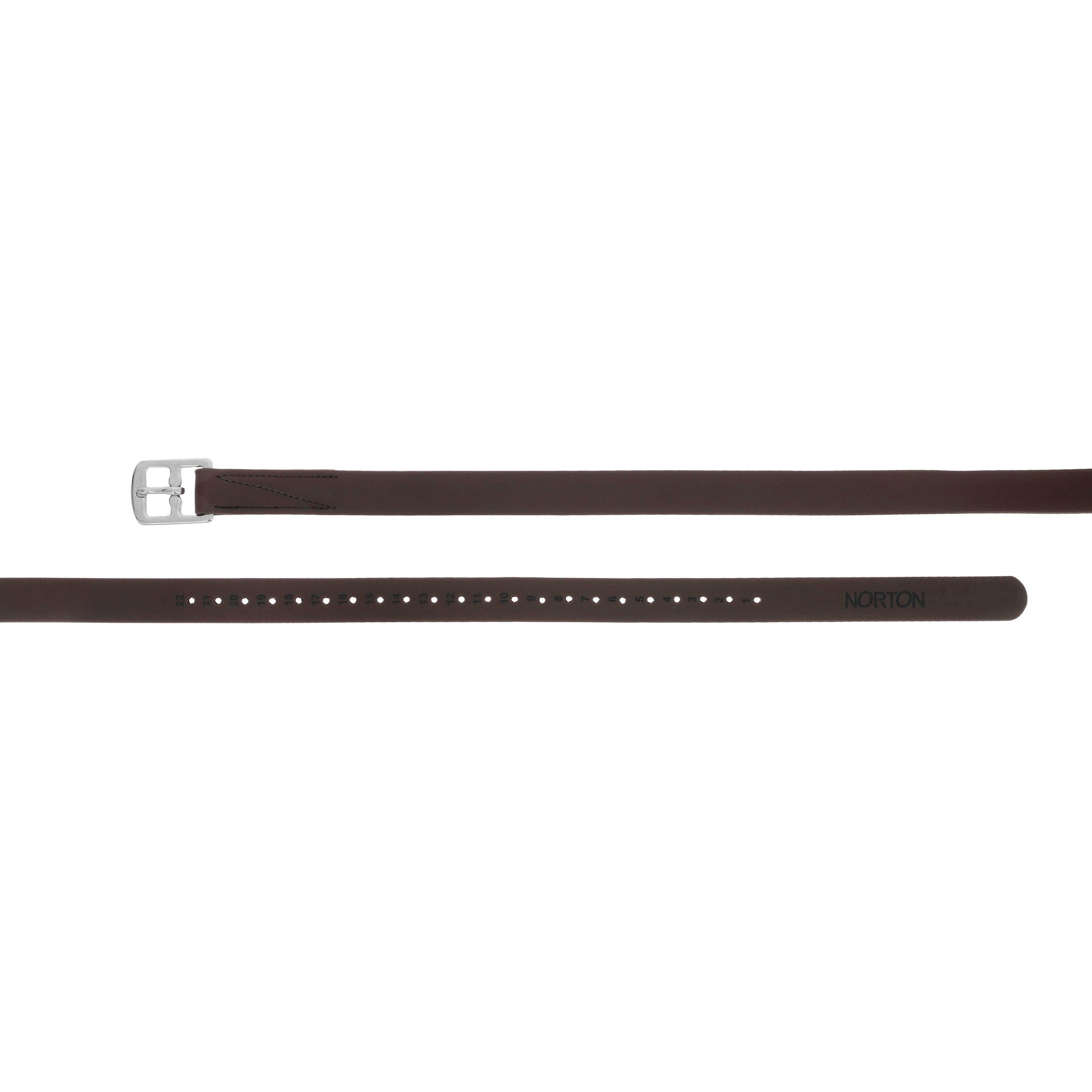 Norton Fine Stirrup Leathers chestnut brown 202067204