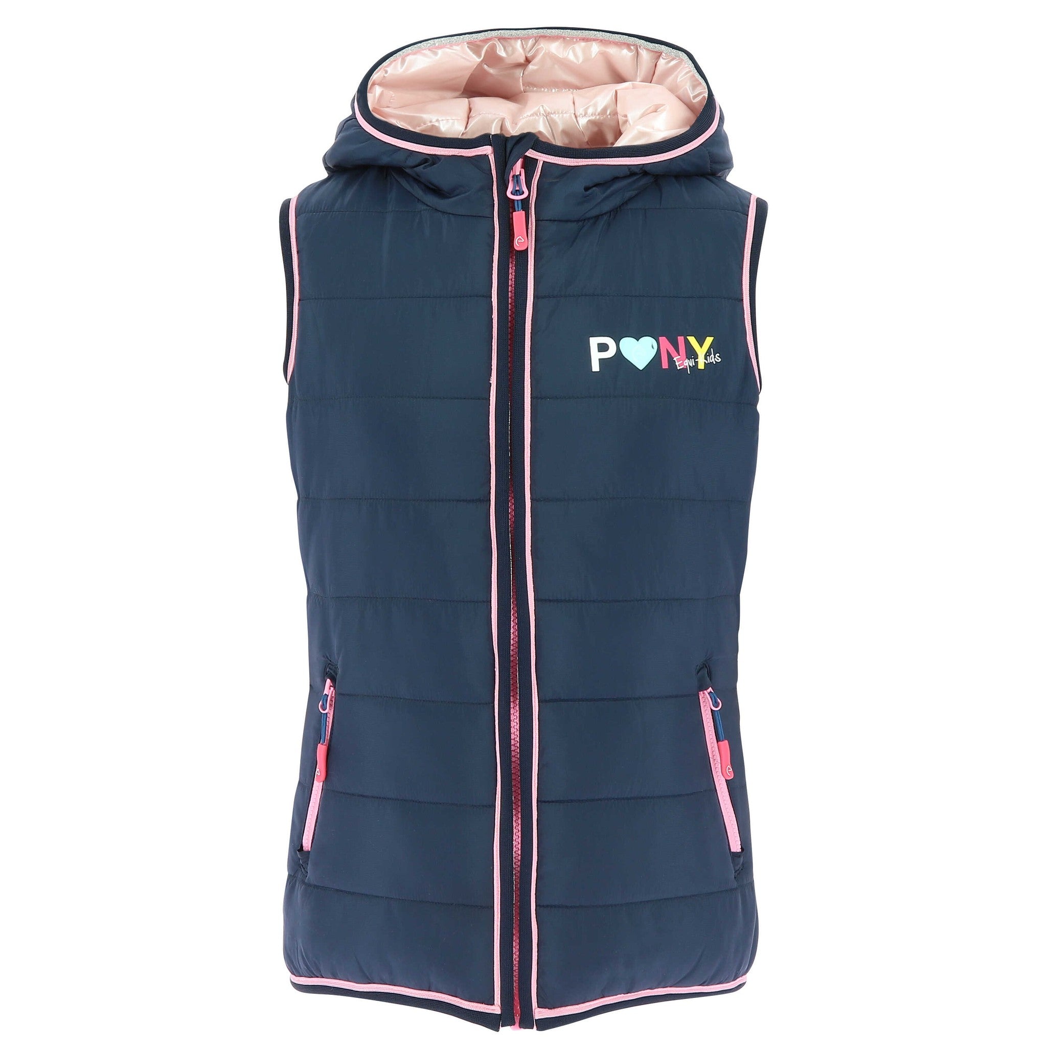 Equi-Kids Jade Vest - Kids - Navy blue/pink - 978041708_packshot_1