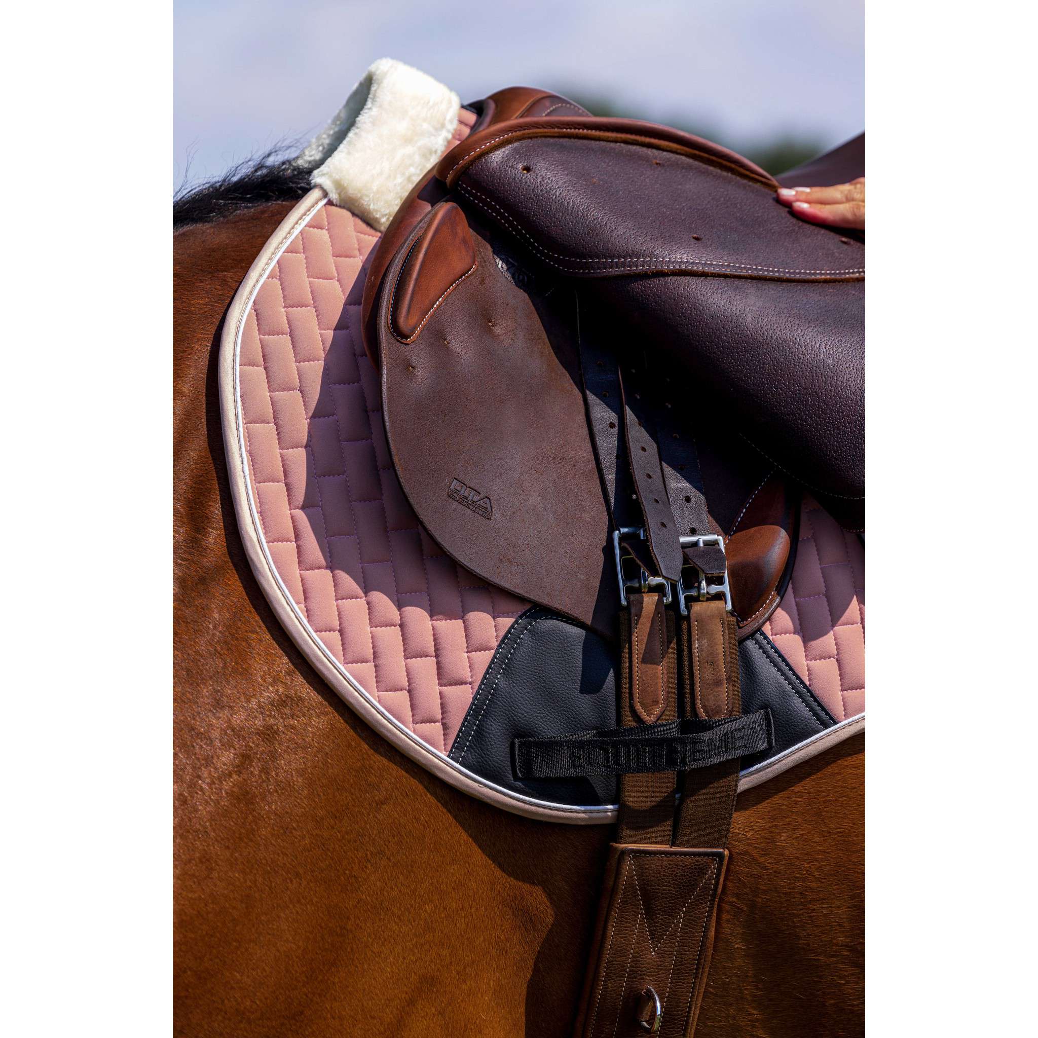 EQUITHÈME Dinard Saddle Pad - All purpose Pink 204007013