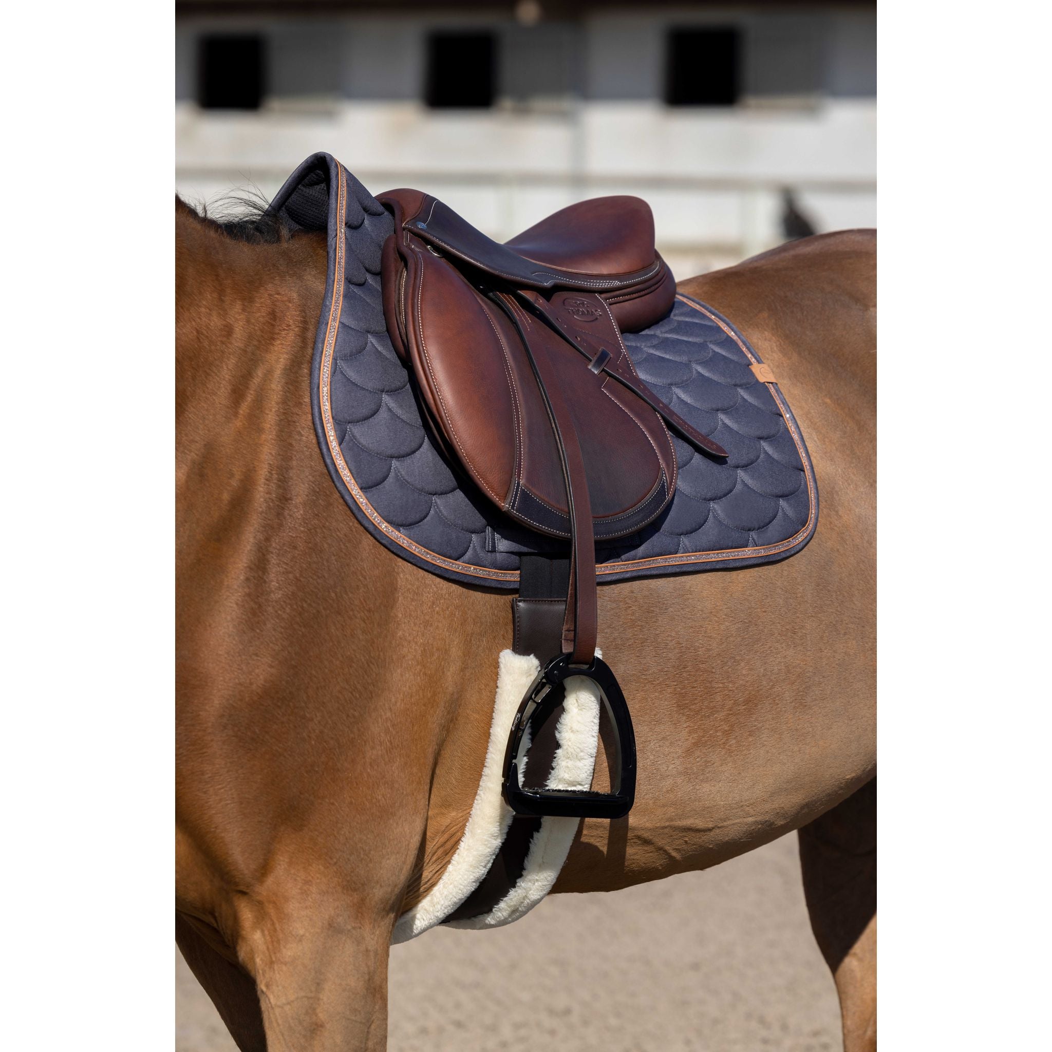 EQUITHÈME Khadi All-Purpose Saddle Pad Dark grey - 204759031_ambi_1