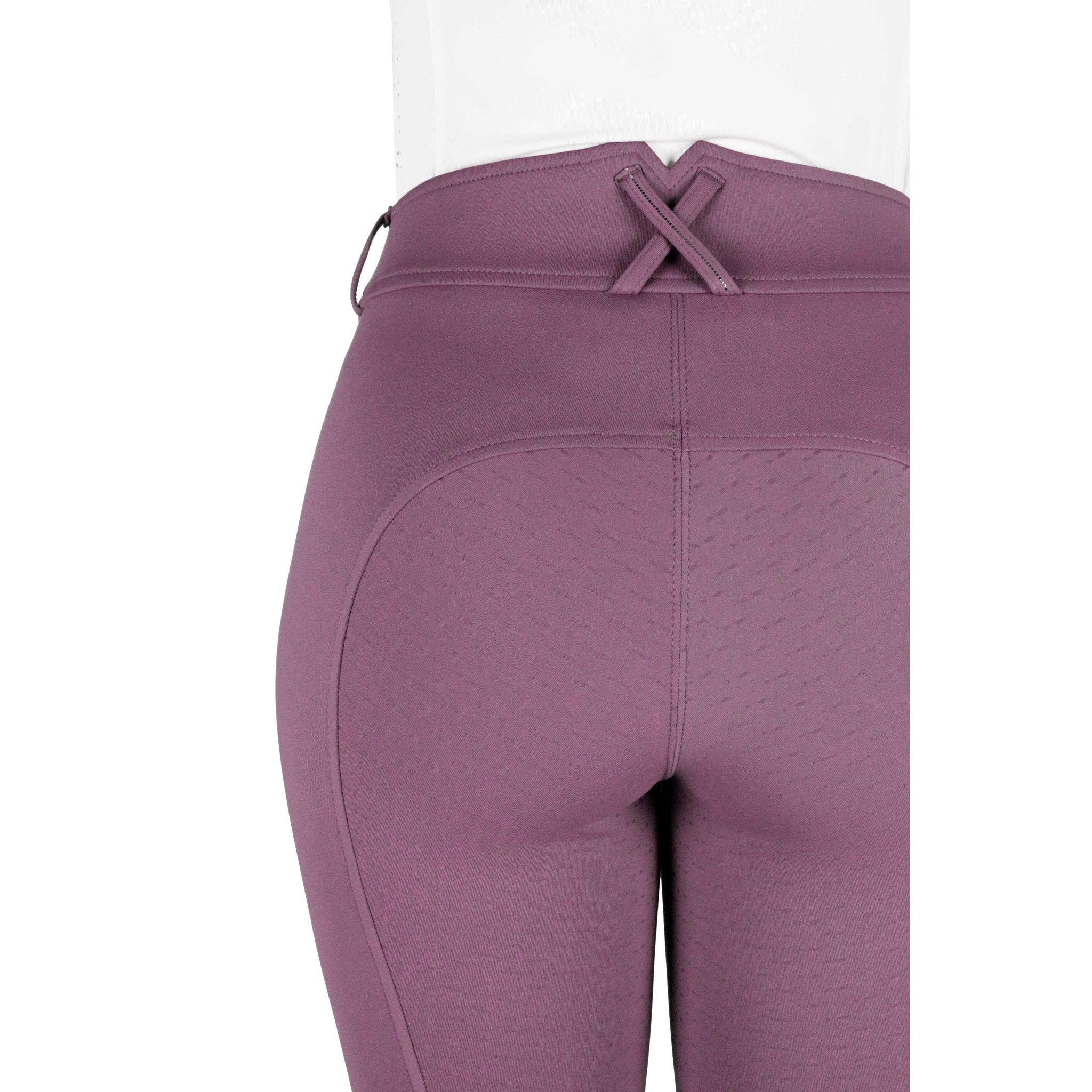 EQUITHÈME Carly Full Silicone Seat Breeches for Women Lilac 979862336