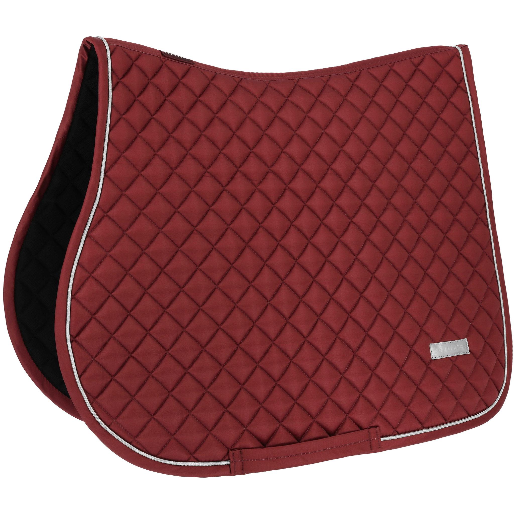 EQUITHÈME All-Purpose Saddle Pad - Mother of Pearl Burgundy - 204029033_packshot_1