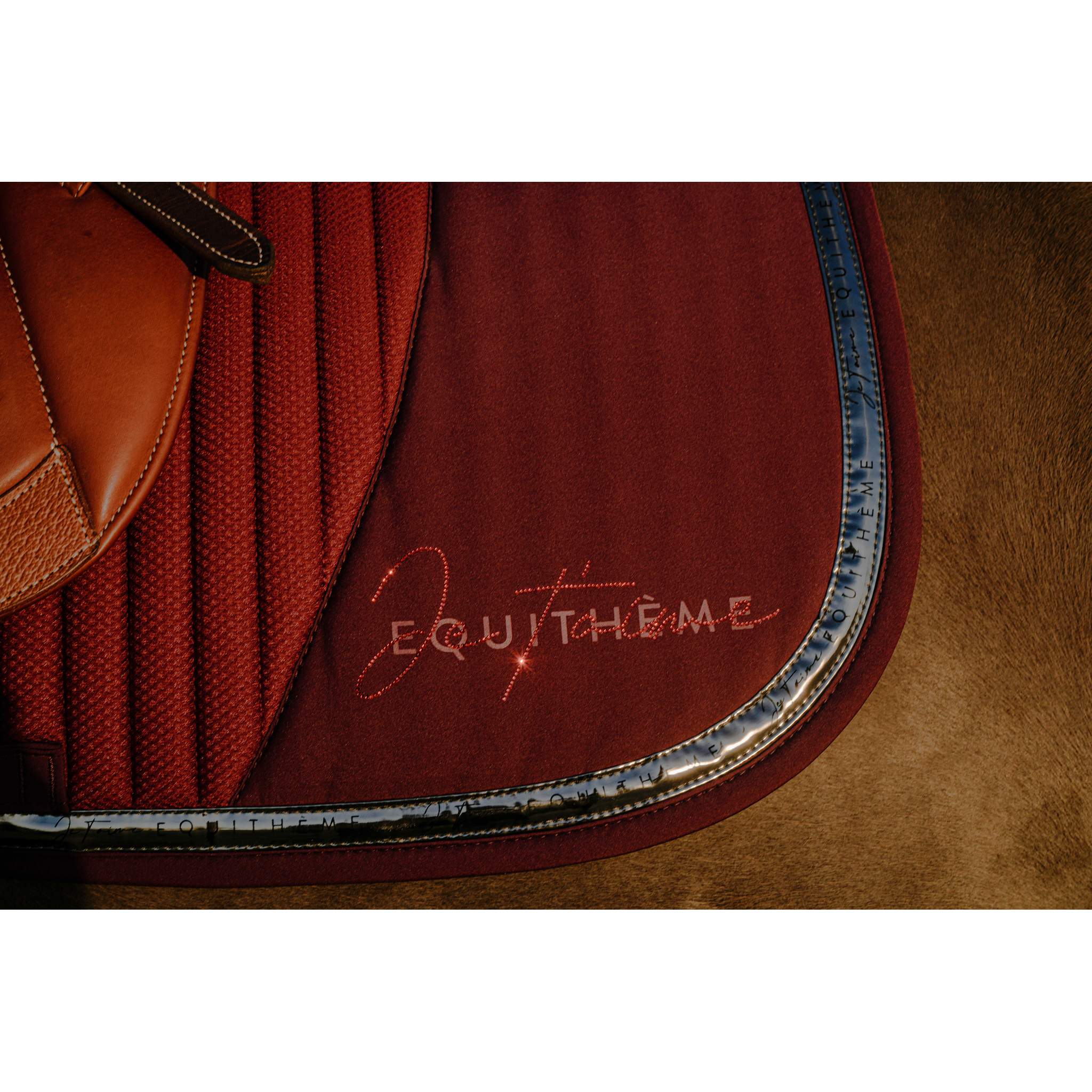 EQUITHÈME Talent All-Purpose Saddle Pad Burgundy - 204511033_ambi_2