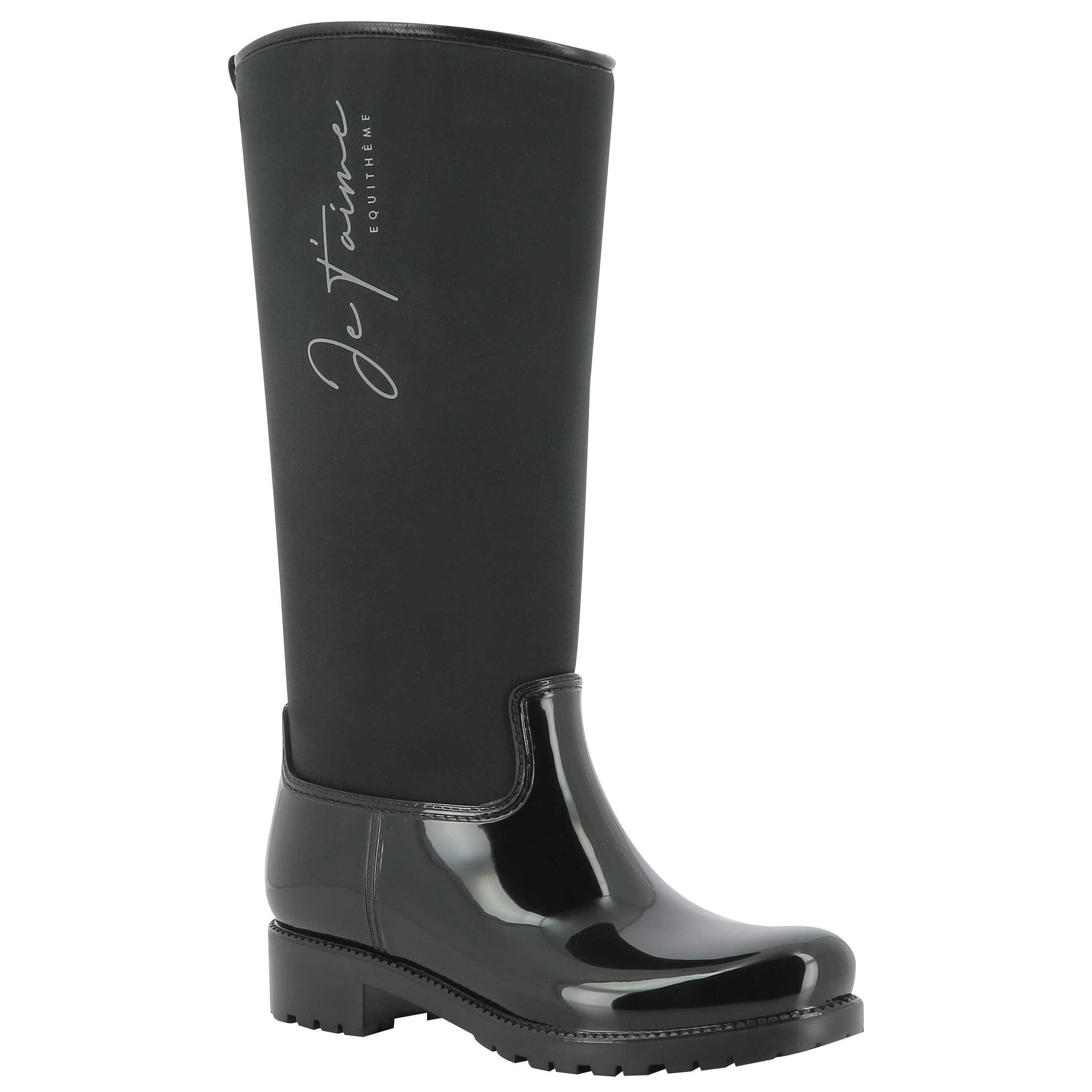 Je t'aime EQUITHÈME Rain Boots Black 910552239