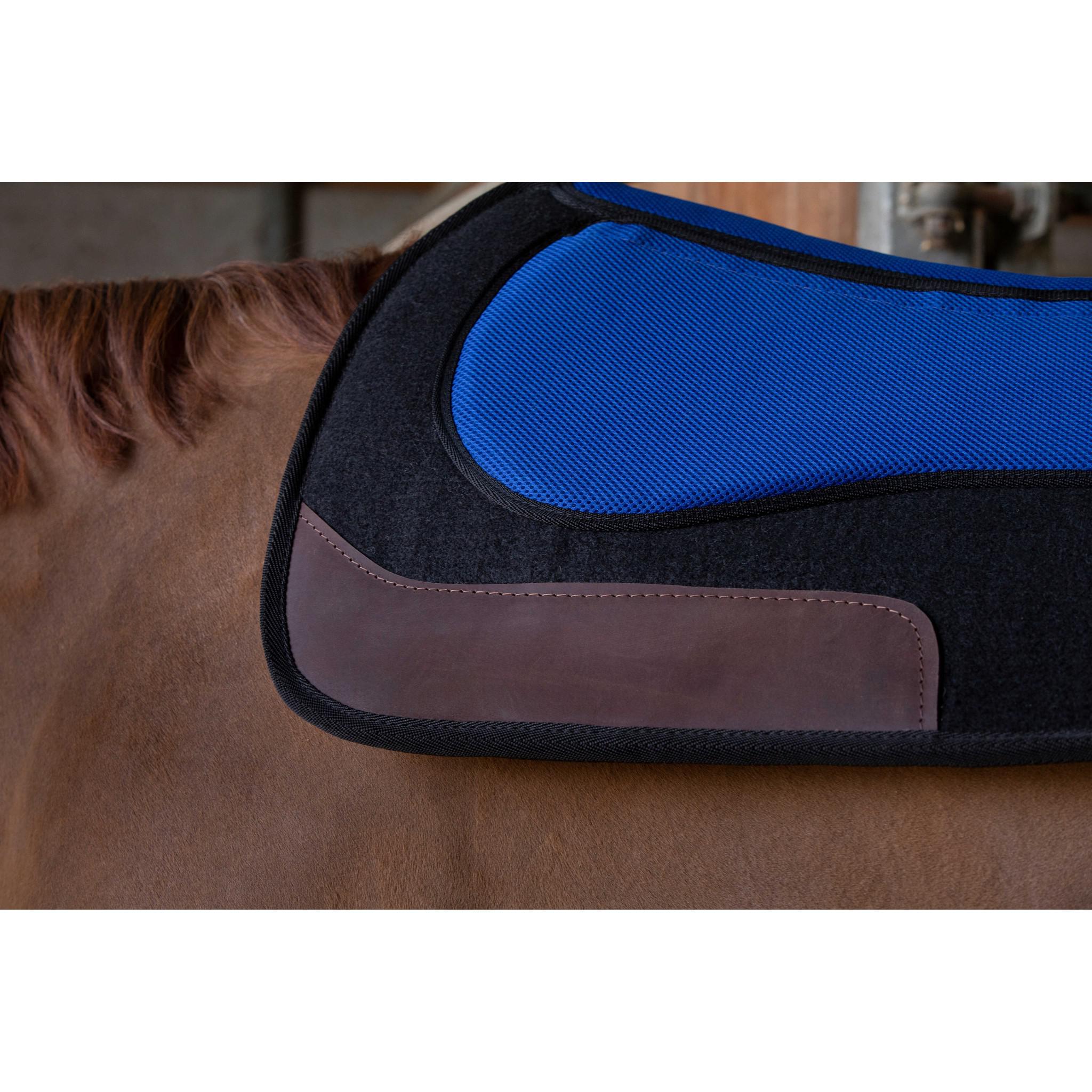 Westride Pro Felt and Foam Western saddle pad Black/blue 801108002
