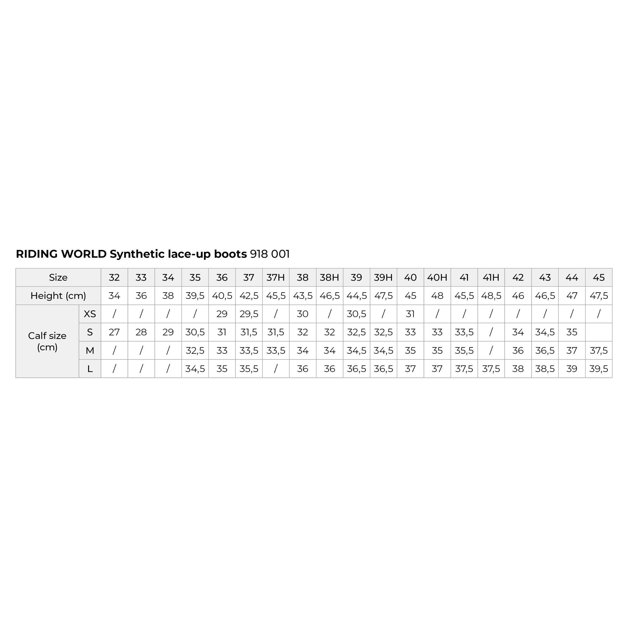 Riding World Synthetic Lace-Up Long Boots Black 918001239