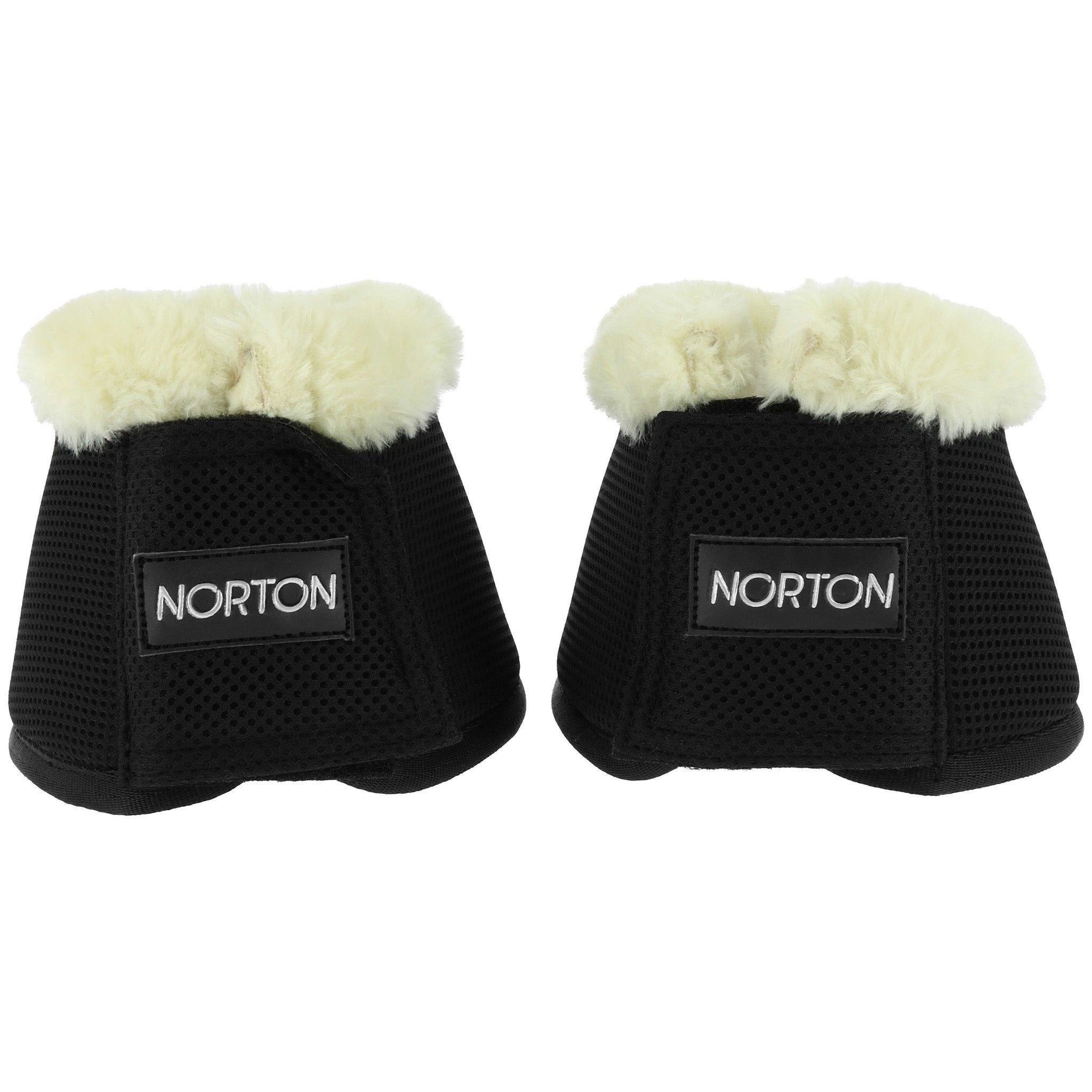 Norton Mesh and Synthetic Sheepskin Bell Boots Black 545703203