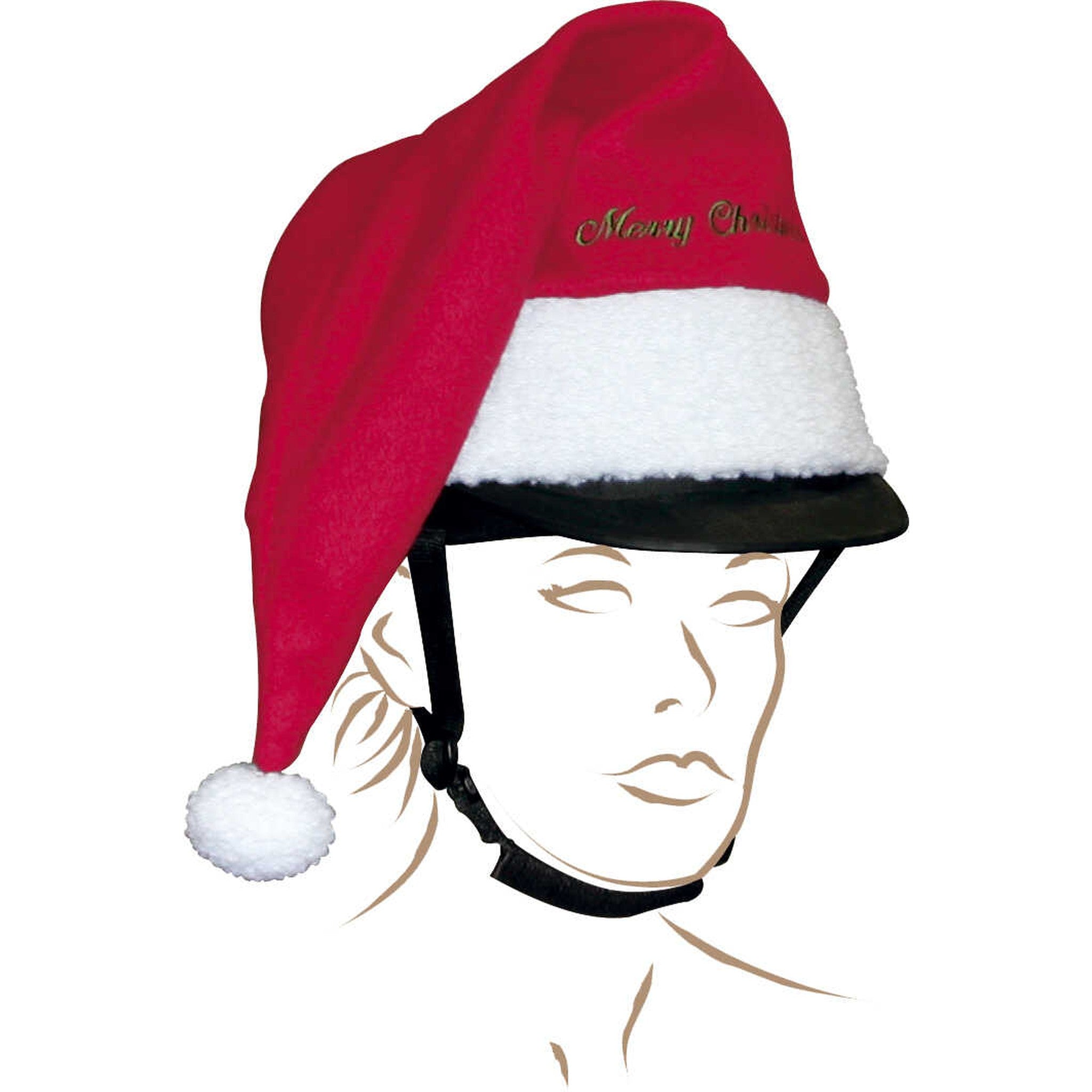 EQUITHÈME Christmas Helmet Cover Red - 900906003_packshot_1