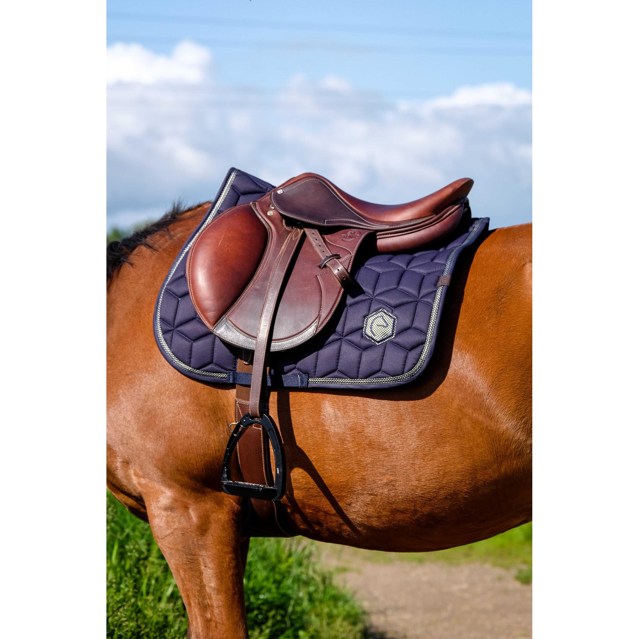 EQUITHÈME Softhex Saddle Pad - All purpose Navy blue 204005007