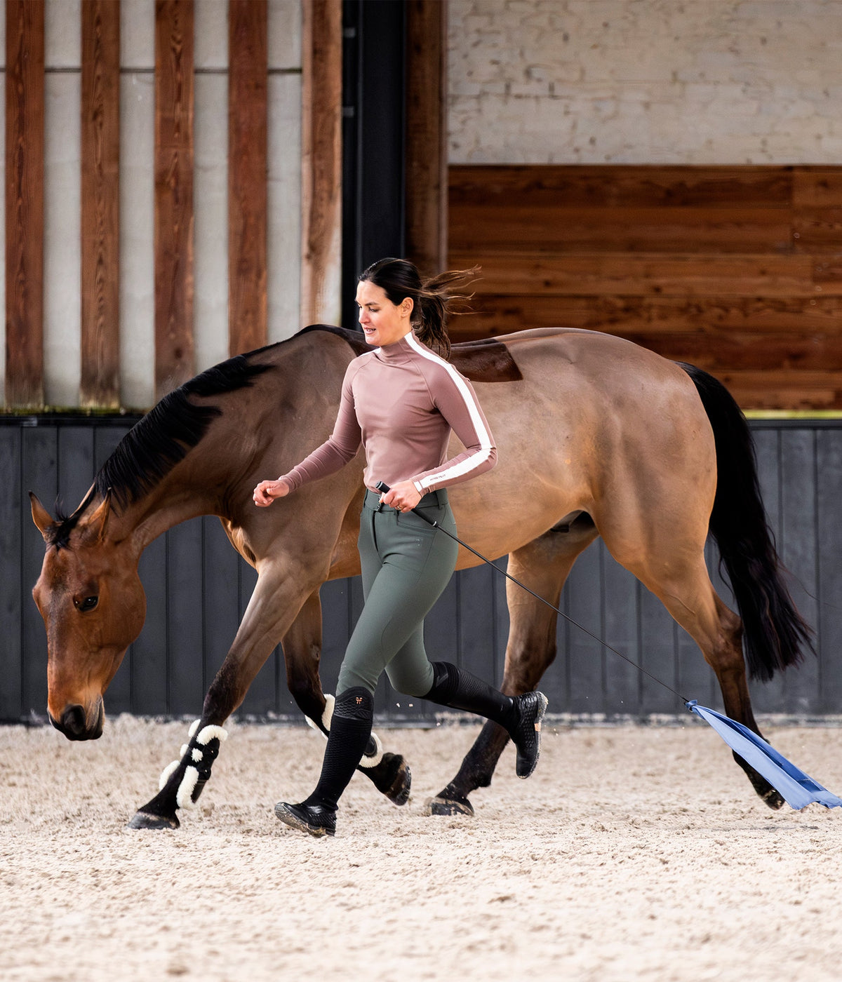 Horse Pilot X Perform Iconic Breeches Women - Forest Night