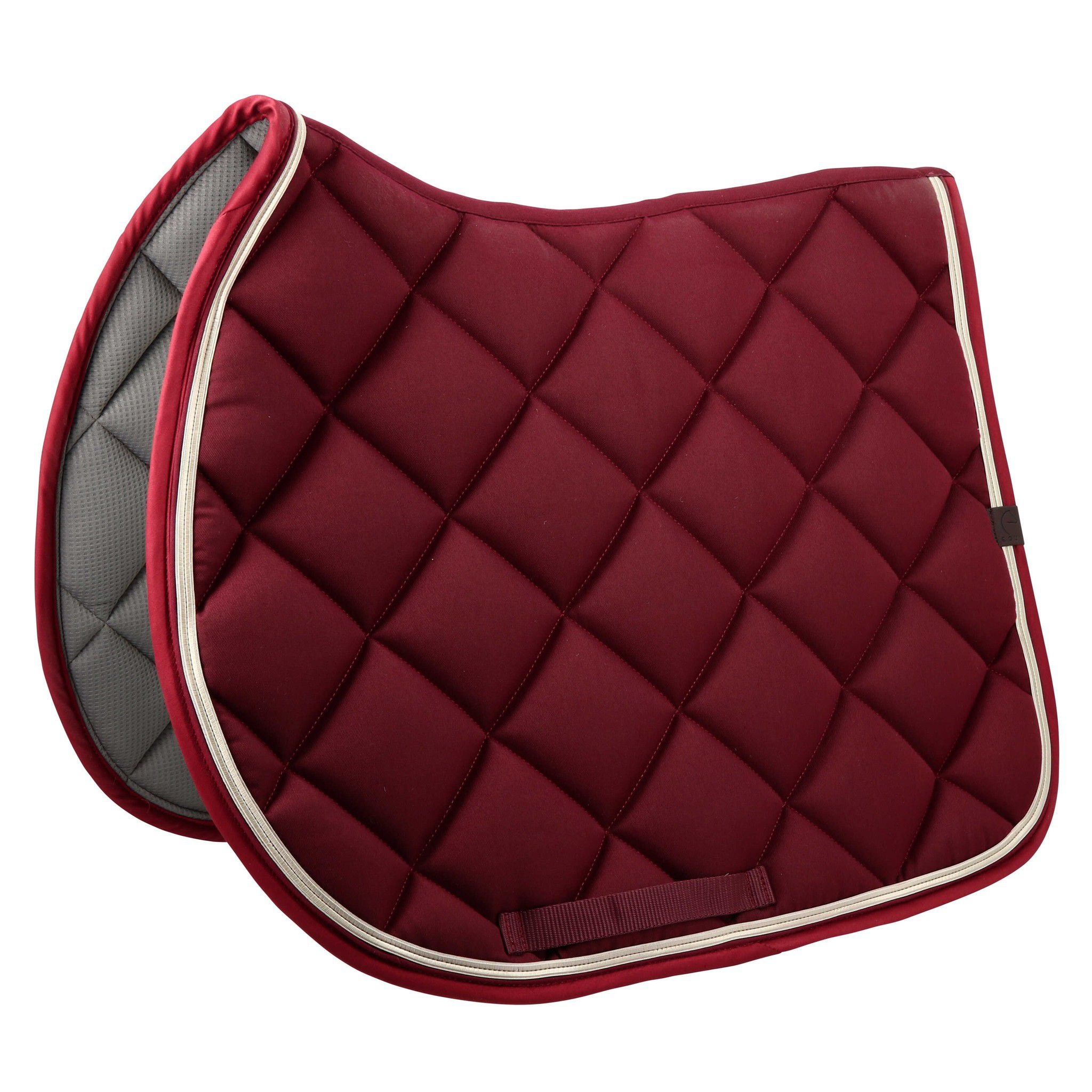 EQUITHÈME Classic Saddle pad - All purpose Burgundy 204773033