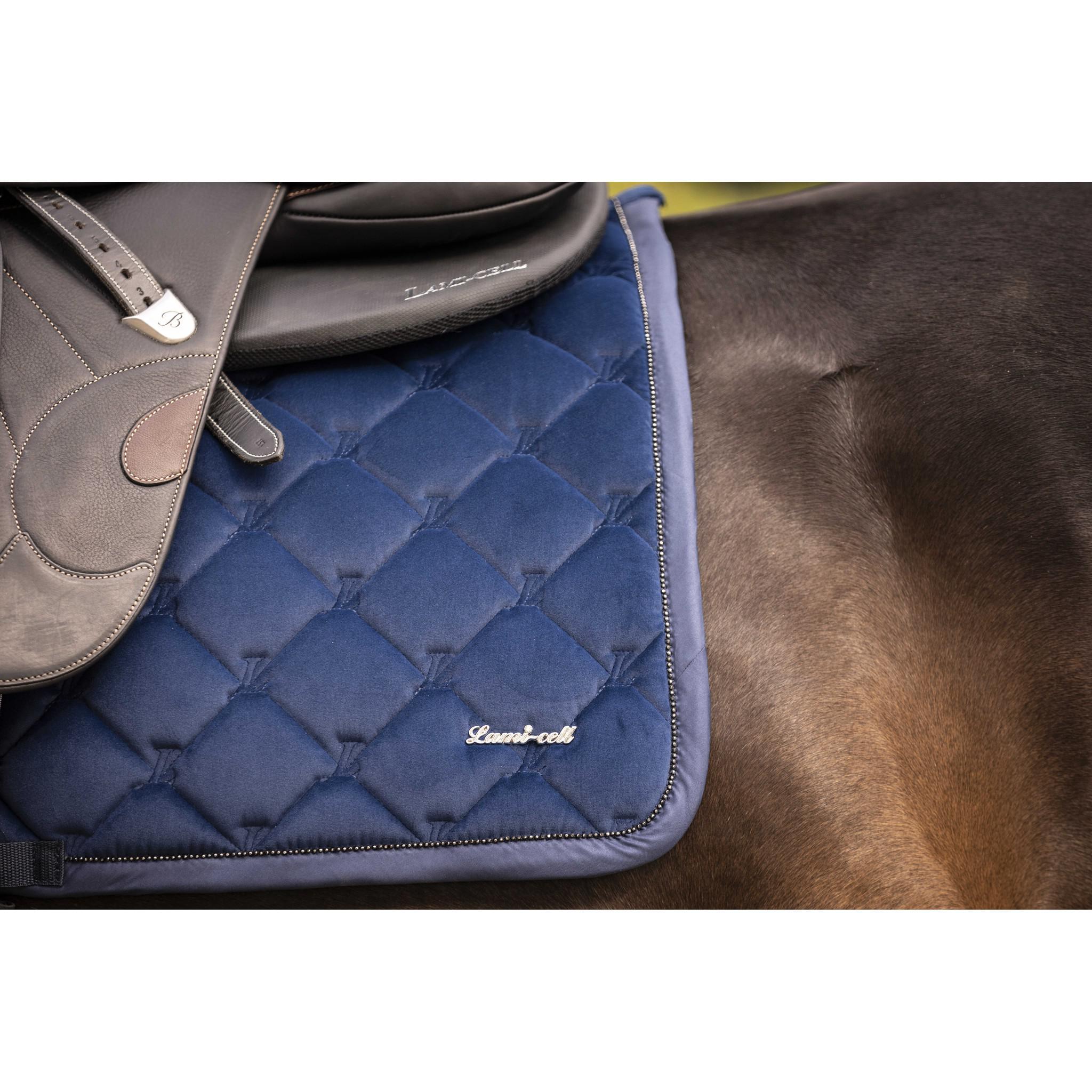 Lami-Cell Galaxy Velvet Saddle Pad - All purpose Navy blue 220033307