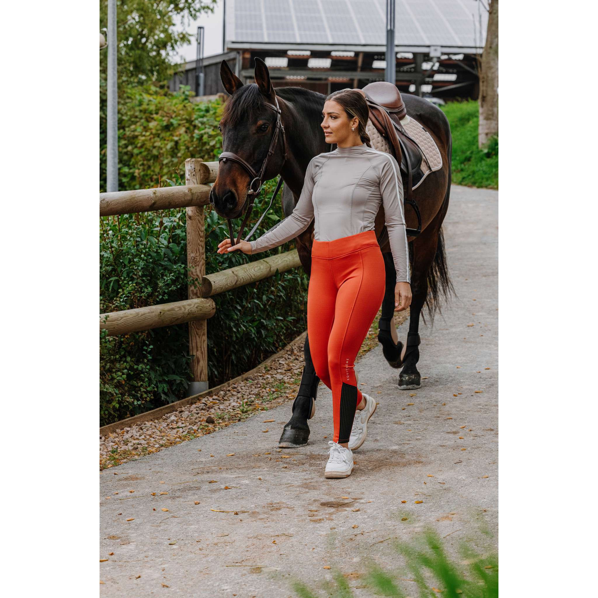 EQUITHÈME Originals Brigitte Leggings - Ladies Orange 979162636