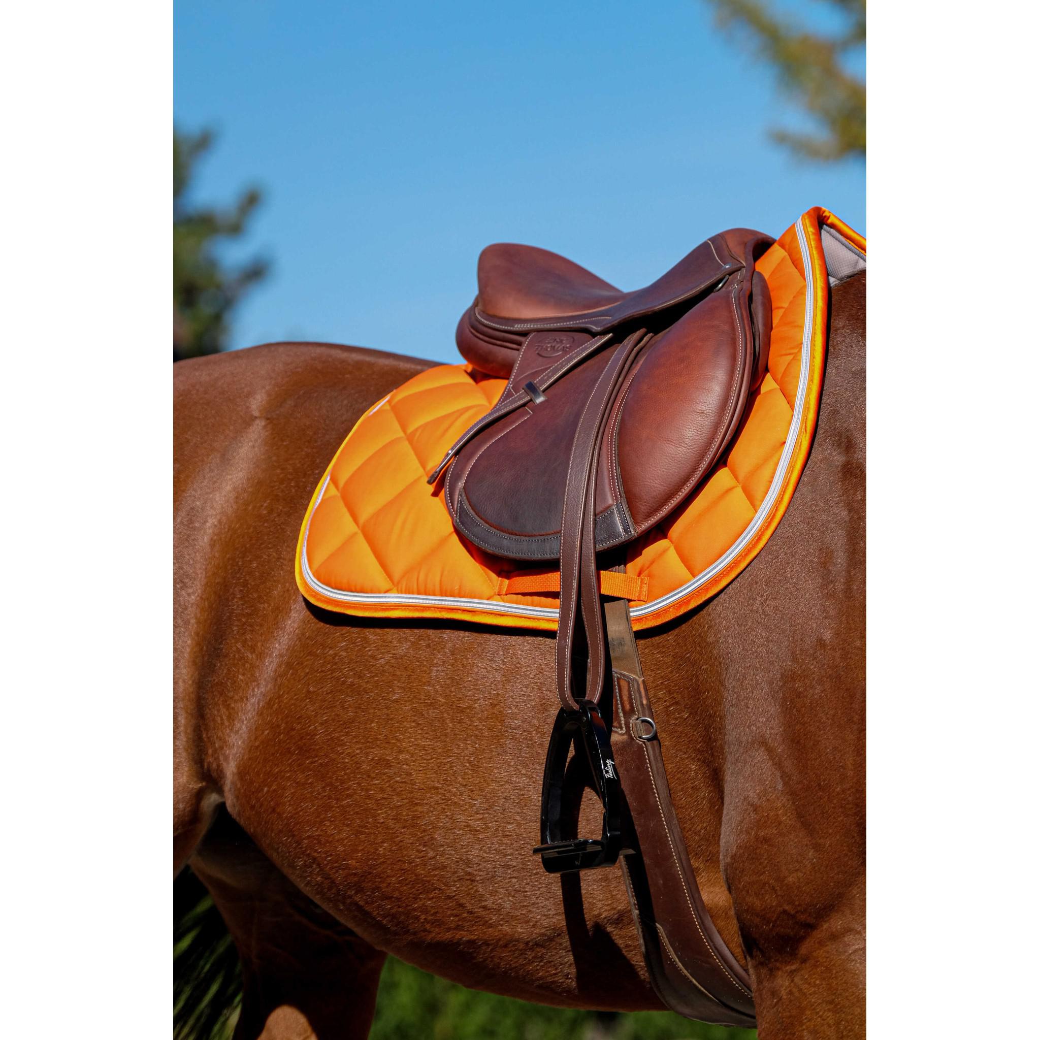 EQUITHÈME Classic Saddle pad - All purpose Orange 204773022