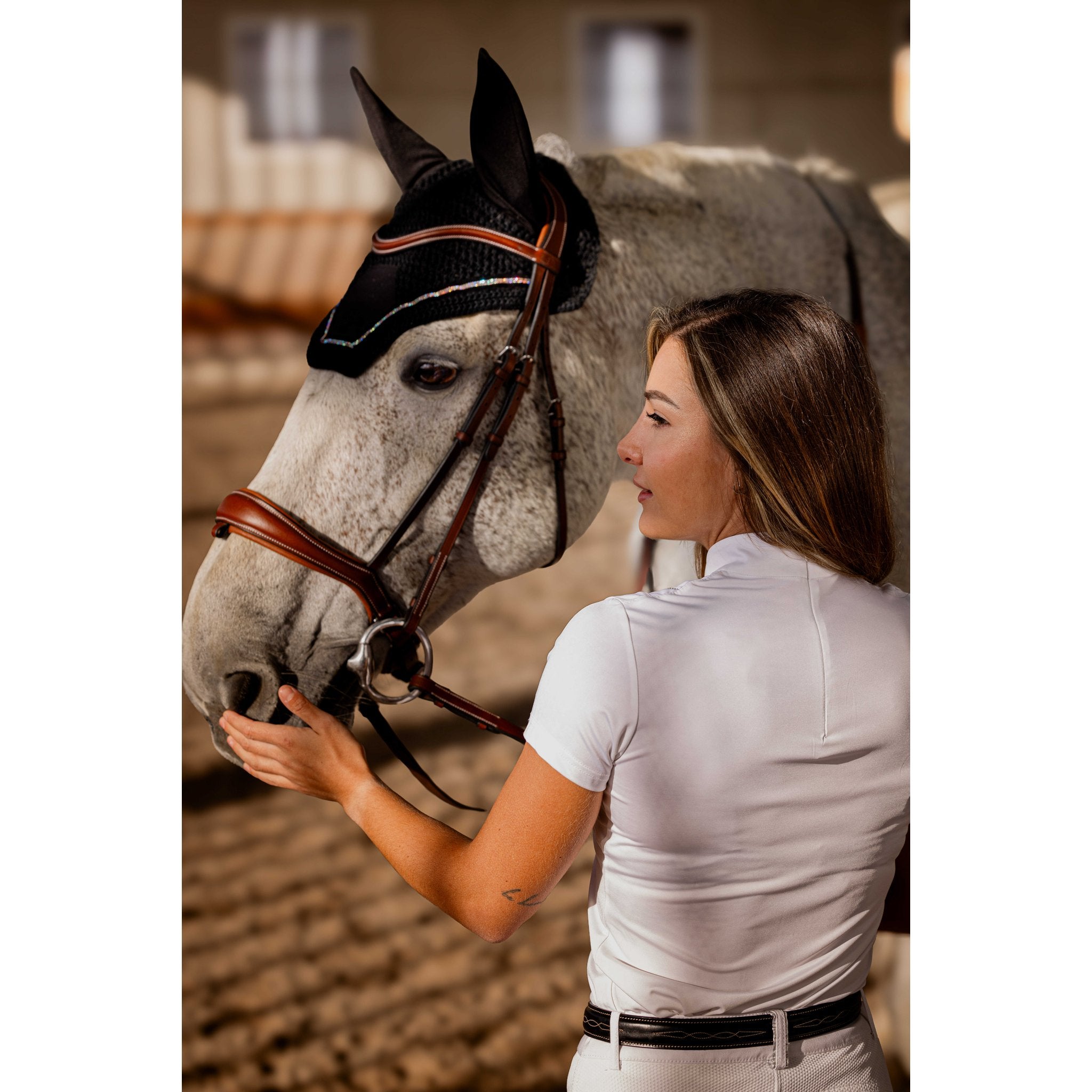 EQUITHÈME Funza Show Polo - Women - White - 962104012_ambi_3