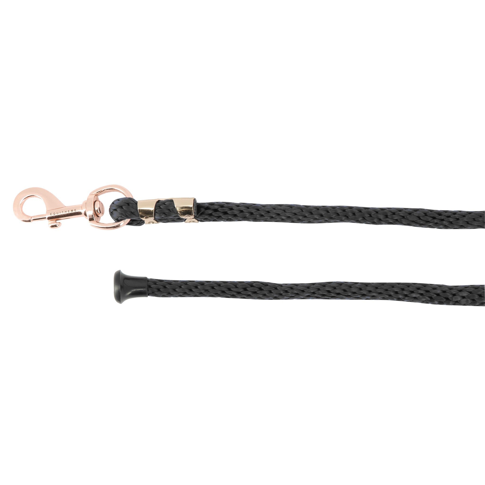 EQUITHÈME Soft pink gold Lead rope Black 520085002