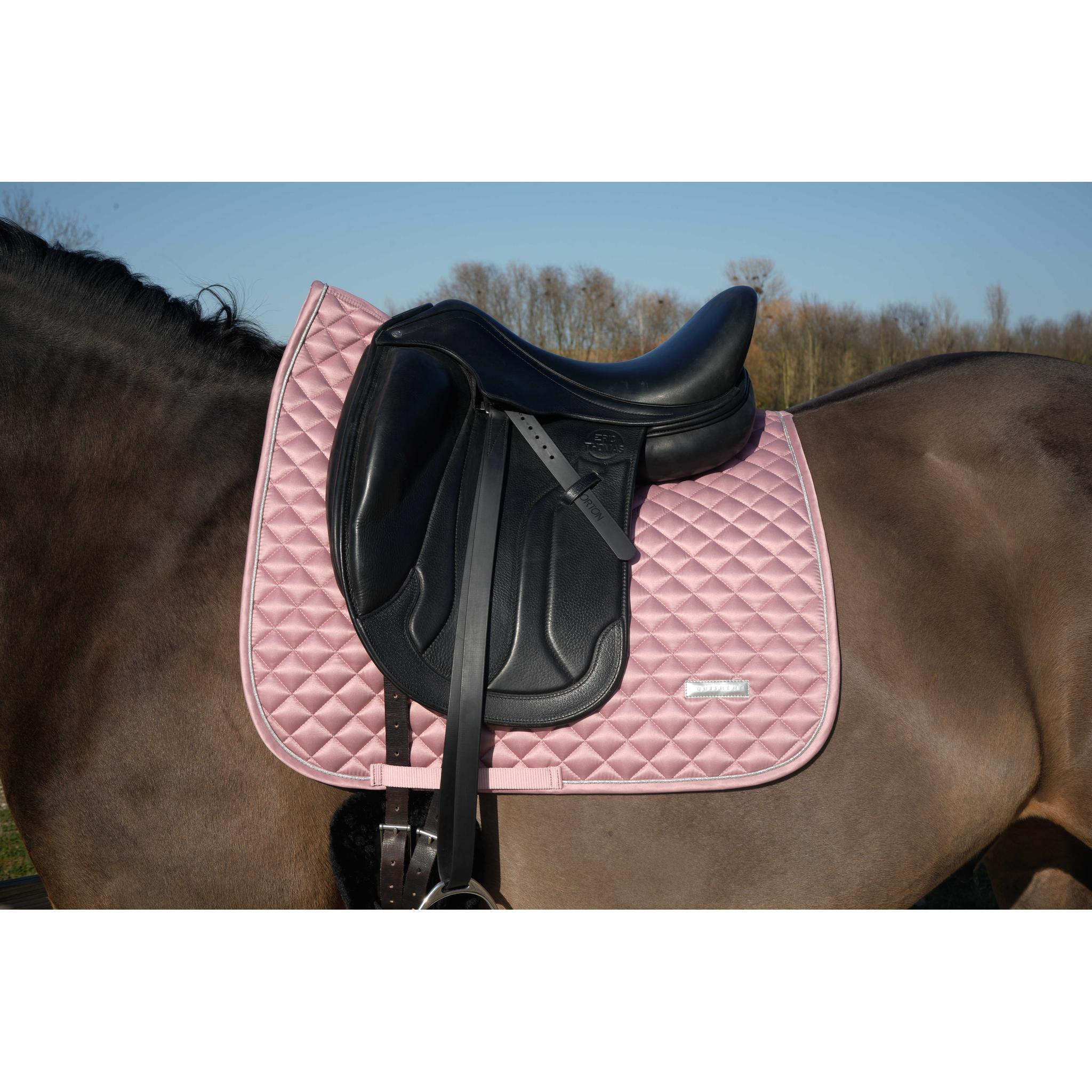 EQUITHÈME Nacre Dressage Saddle Pad Pink - 204030013_ambi_1