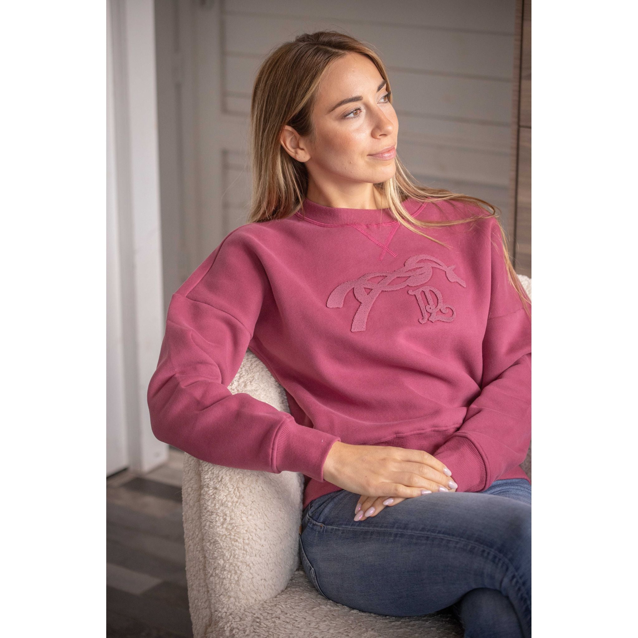 Penelope Bianca Sweatshirt - Women's Raspberry - 963358351_ambi_5