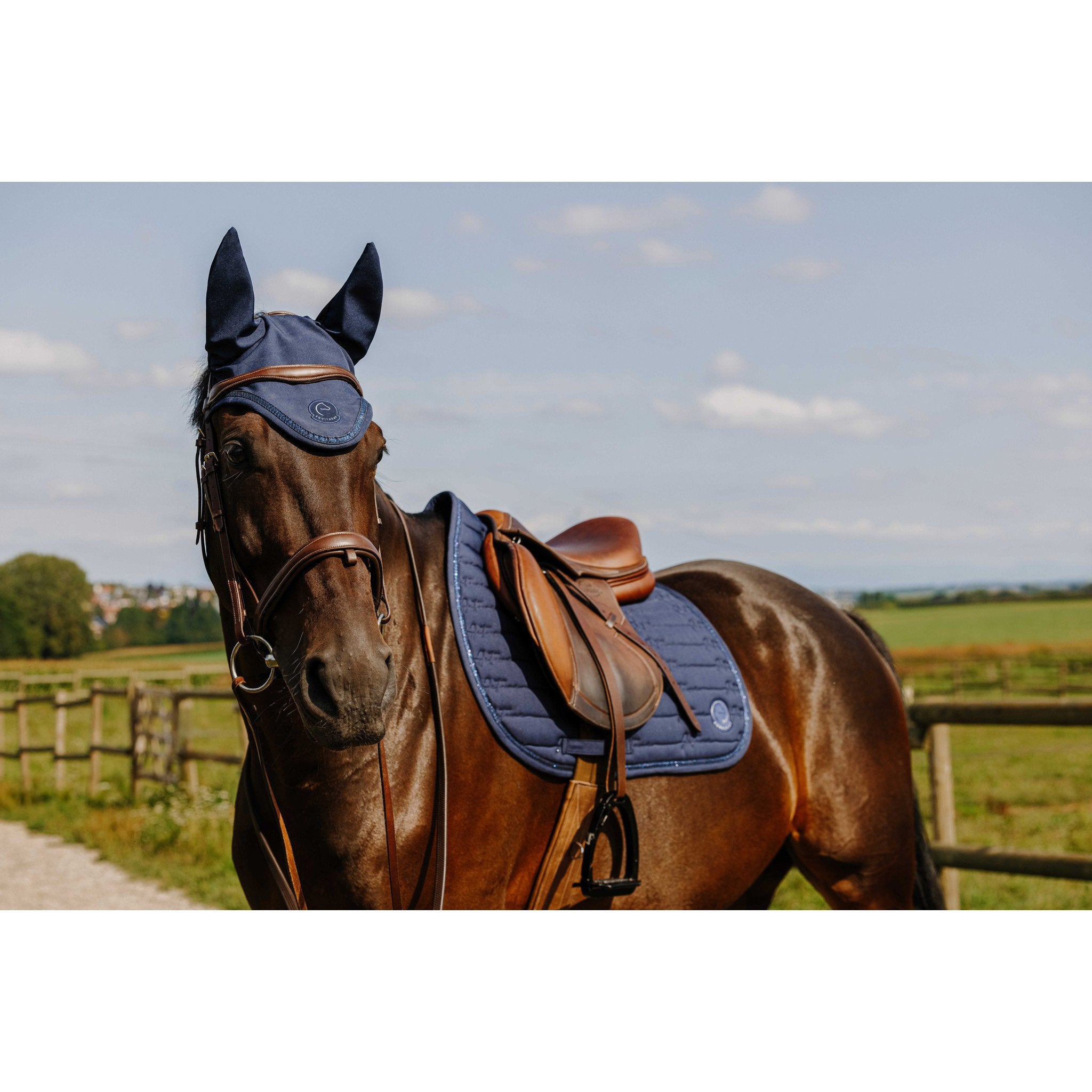 Je t’aime EQUITHÈME Origine Fly Veil Navy blue 306883007
