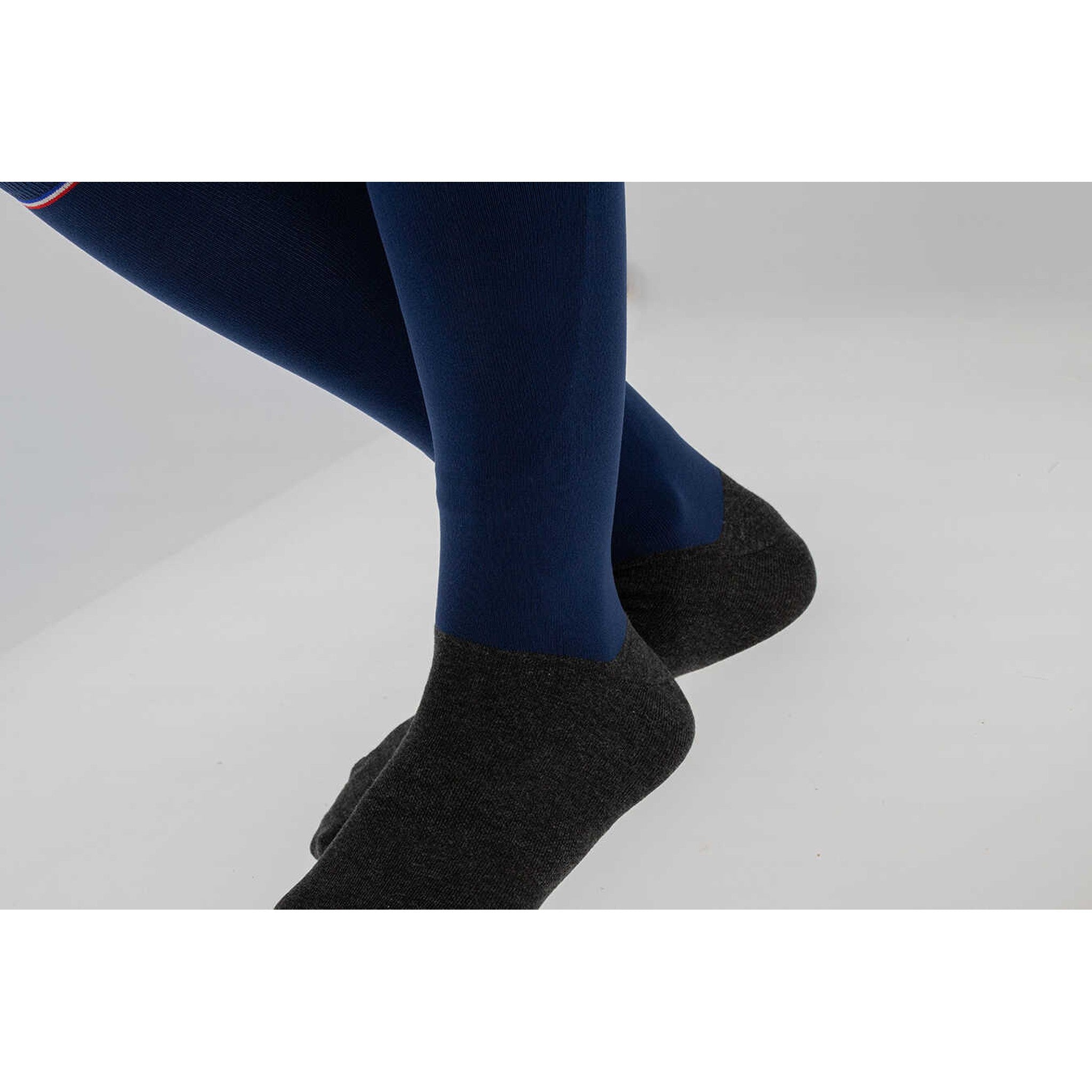 Pénélope Luxe Stripes & Cross socks - Ladies Navy blue 986803071