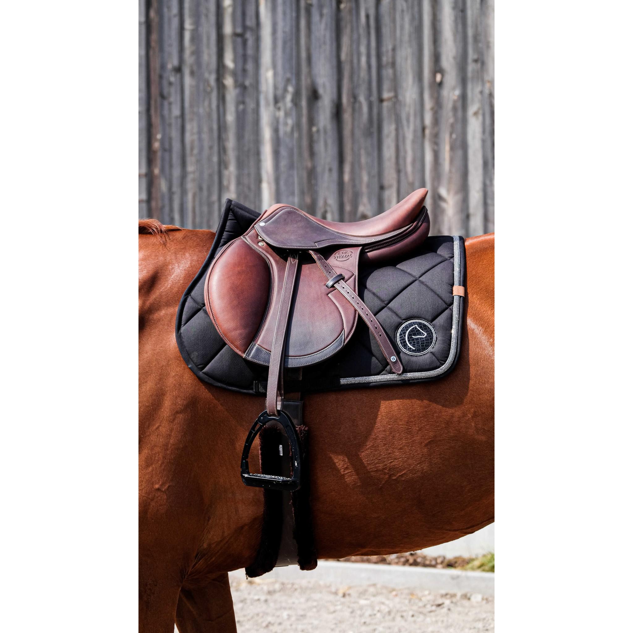 EQUITHÈME Badge 2.0 Saddle Pad - All purpose Black 204783002