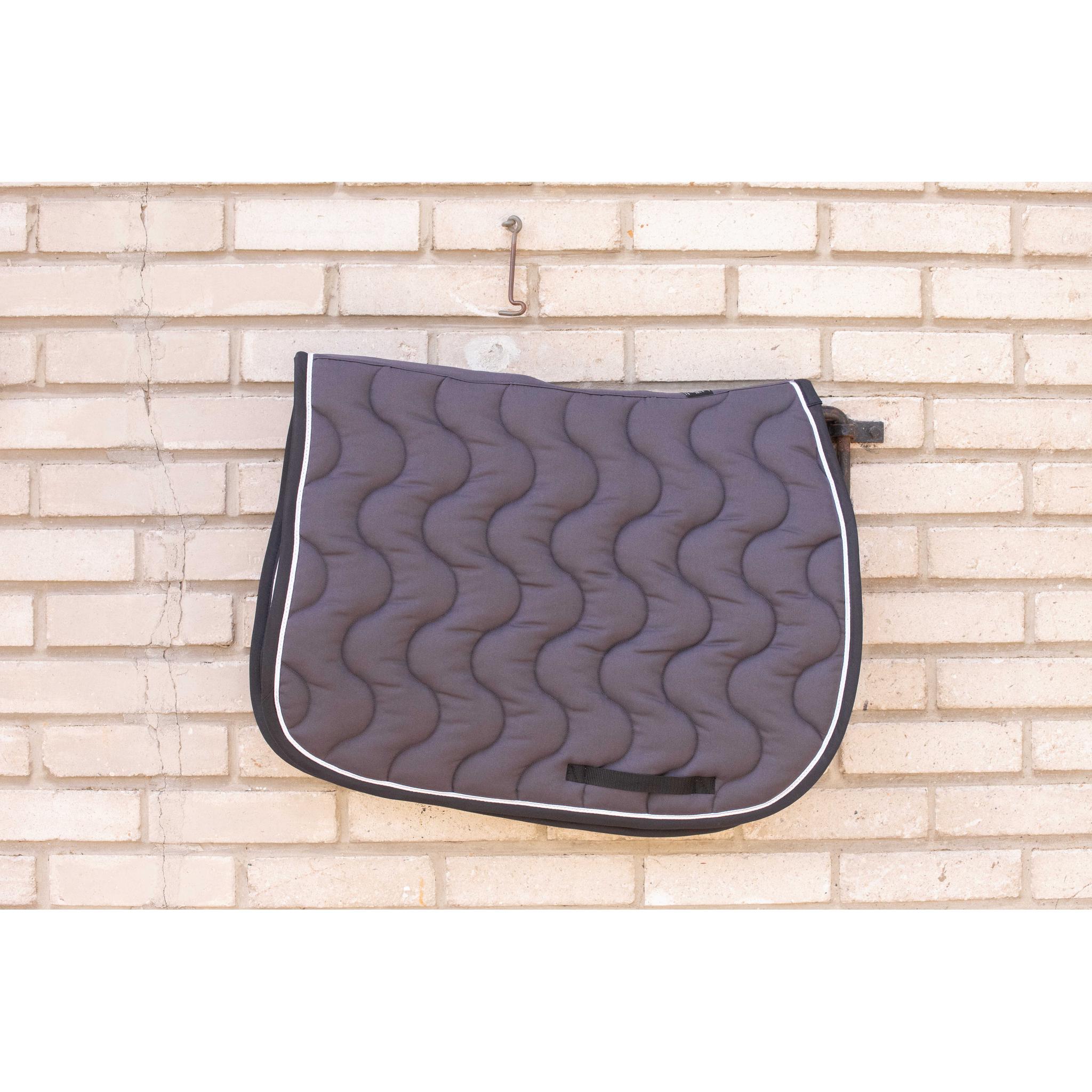 Paddock Sports Origin Saddle Pad with Crest - All-Purpose Dark grey - 204742031_ambi_2