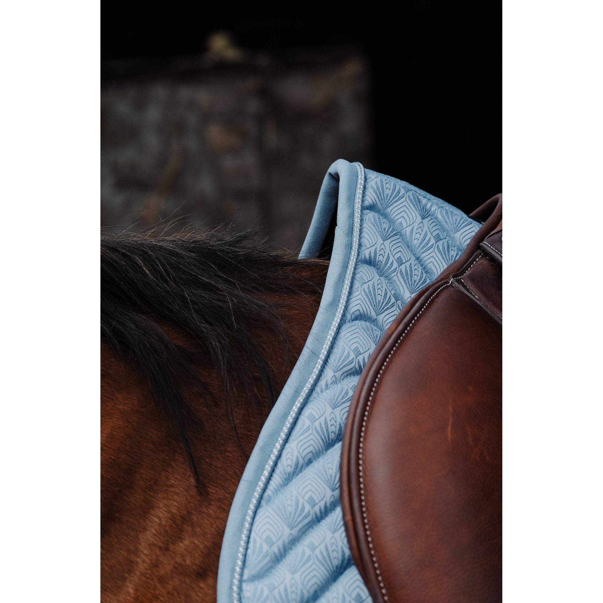 EQUITHÈME Brocart saddle pad - All purpose Blue/light blue 204002012