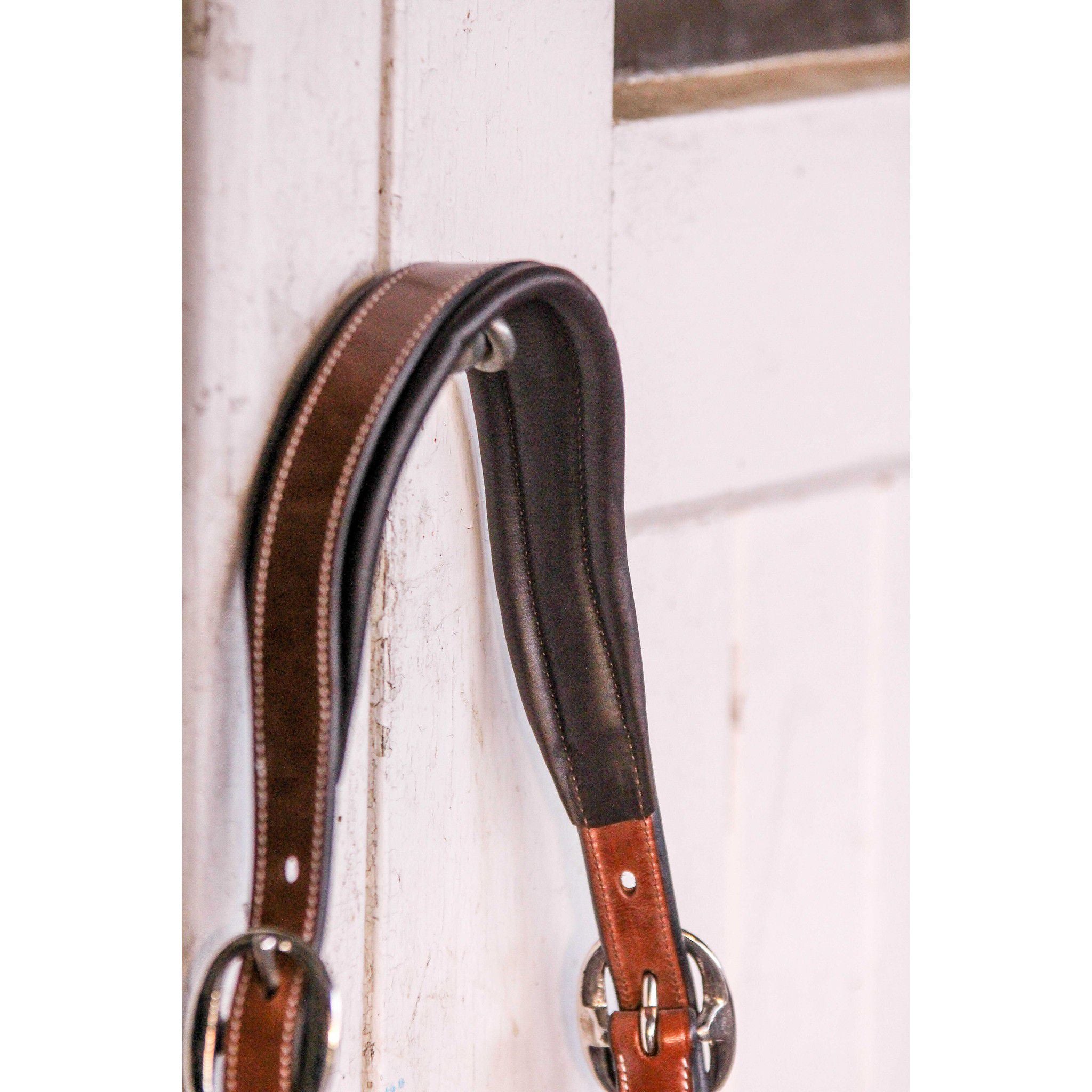 Pénélope Point Sellier Leather halter Black 510310302